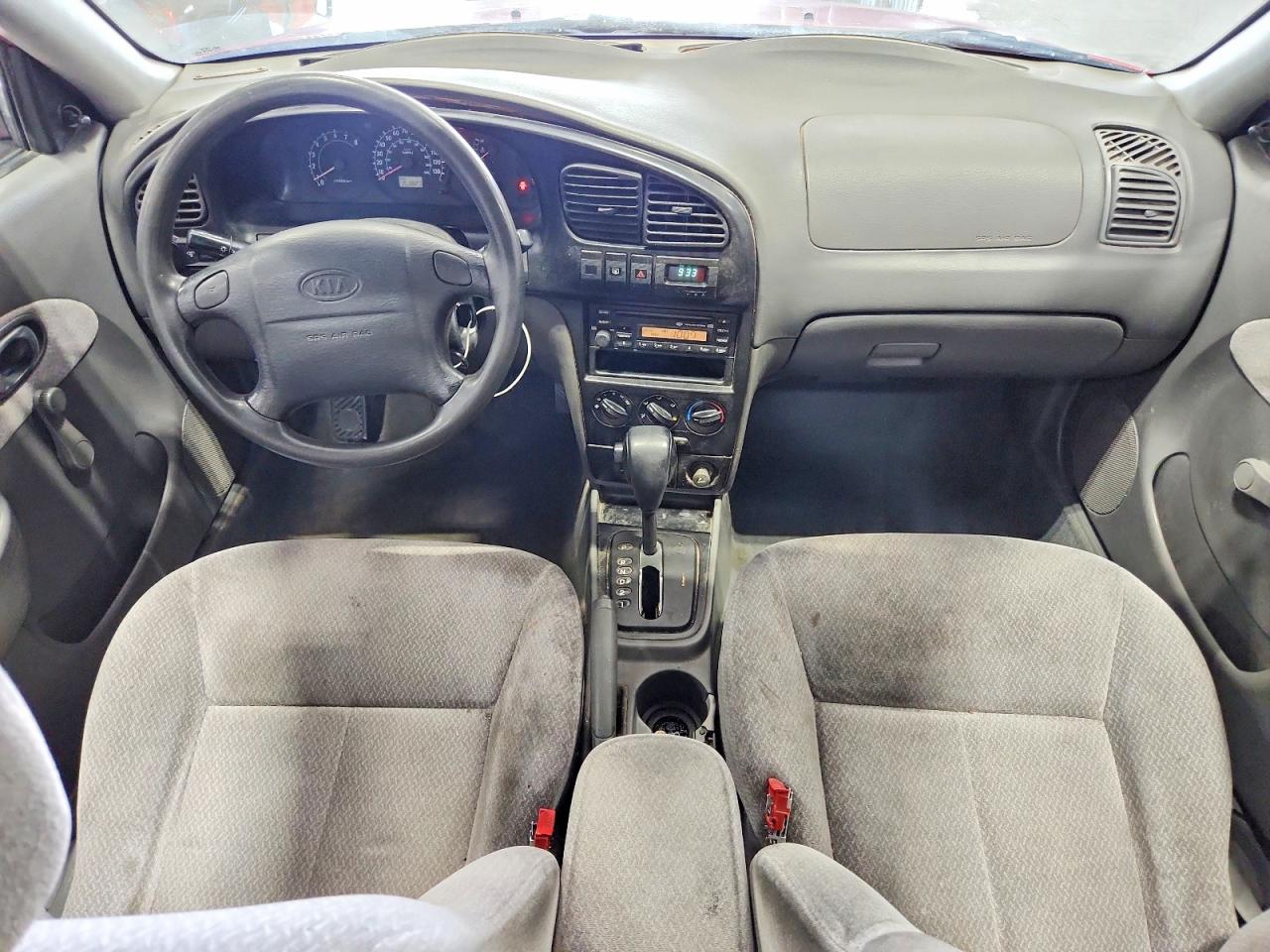 2004 Kia Spectra Base Red vin: KNAFB121545309971