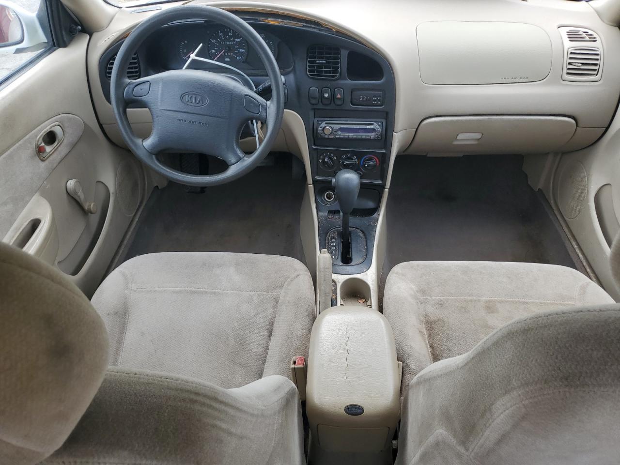 2001 Kia Sephia Base   White vin: KNAFB121615073133
