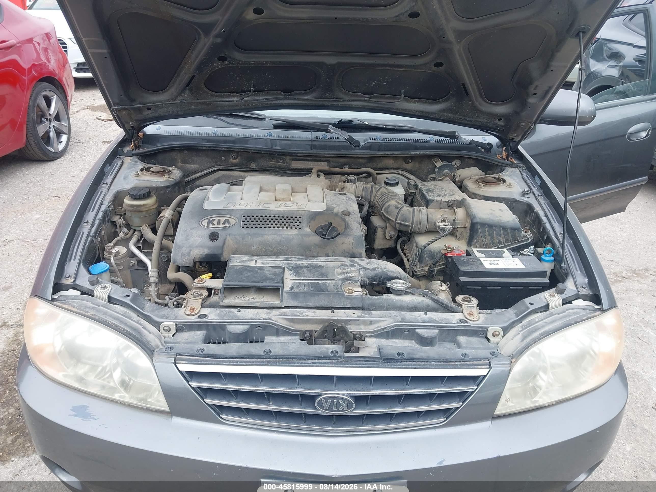 2003 Kia Spectra Ls Gray vin: KNAFB121635254235