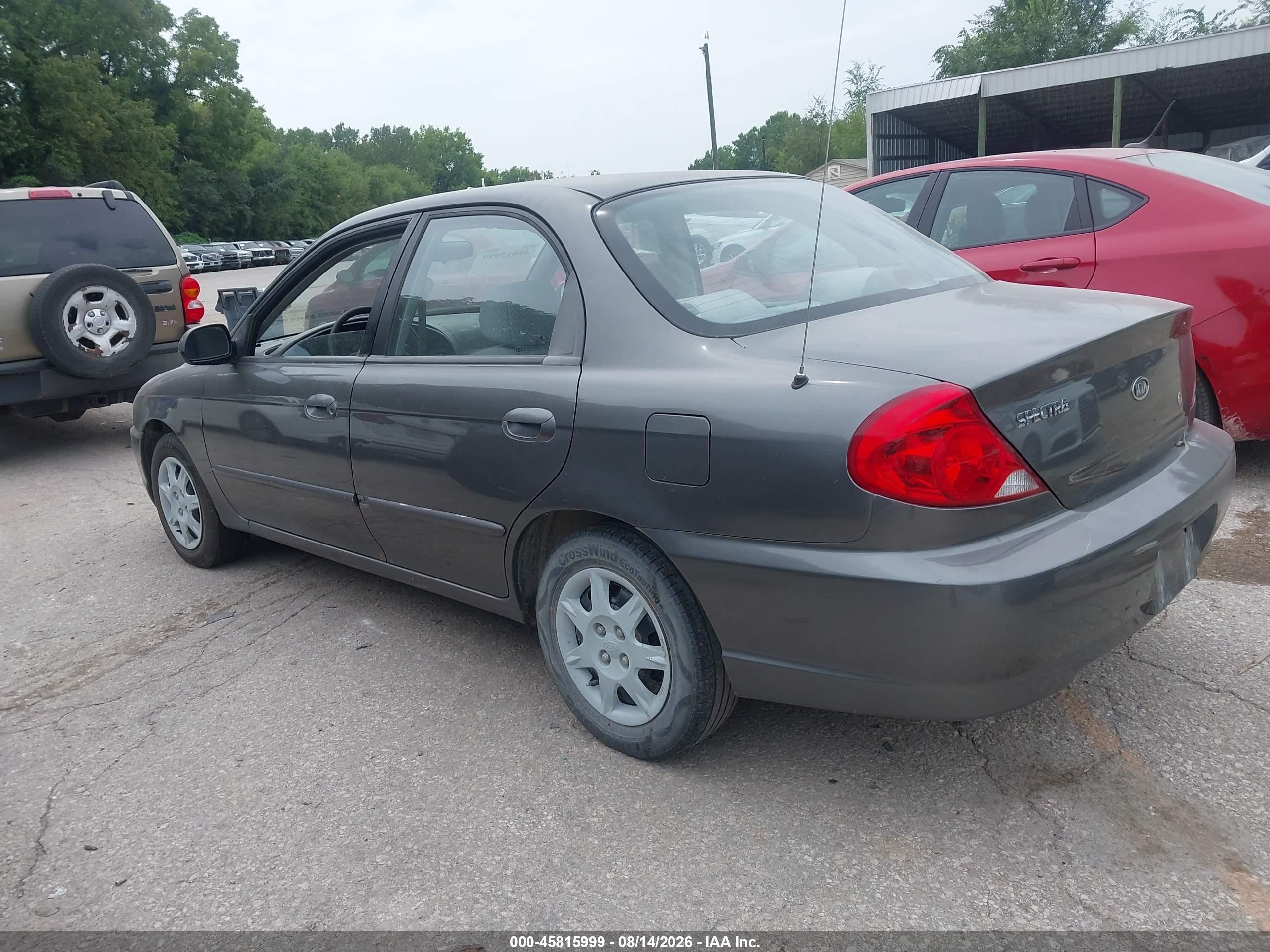 2003 Kia Spectra Ls Gray vin: KNAFB121635254235