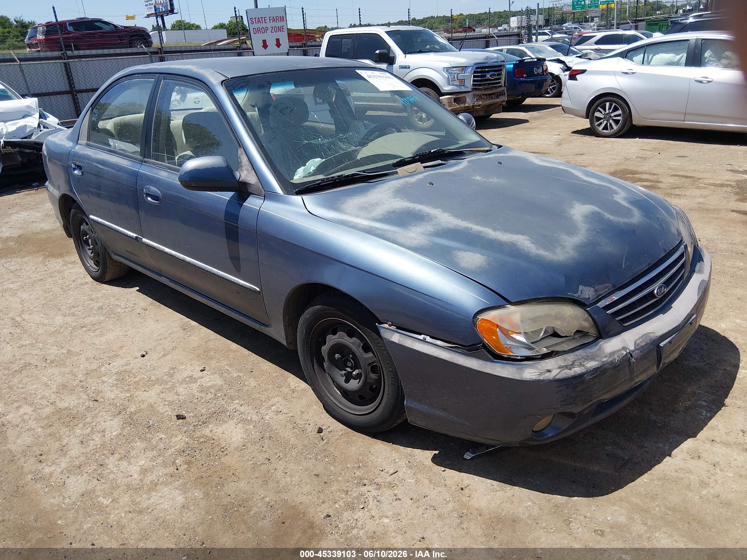 2002 Kia Spectra Ls Blue vin: KNAFB121725199647