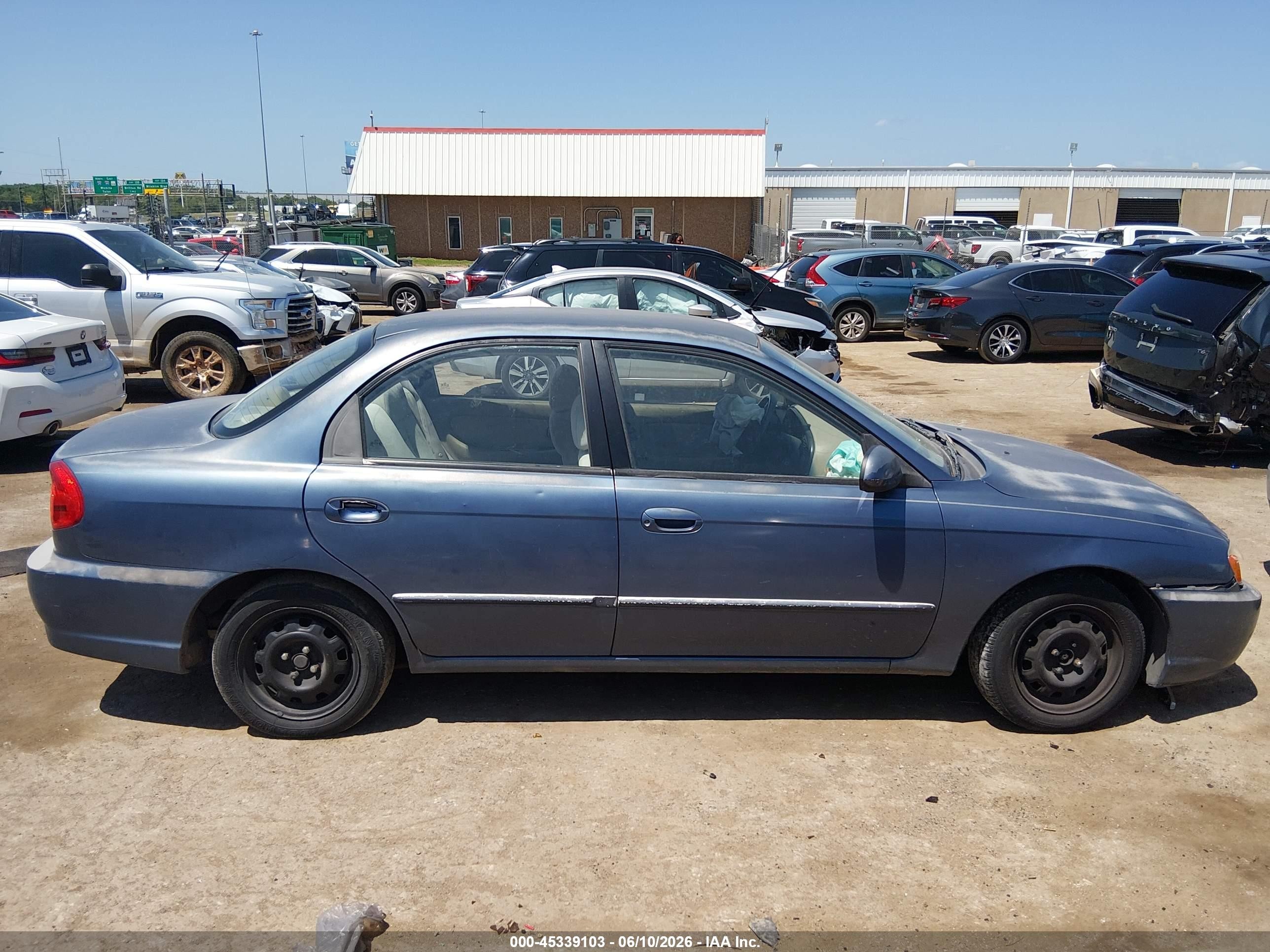 2002 Kia Spectra Ls Blue vin: KNAFB121725199647