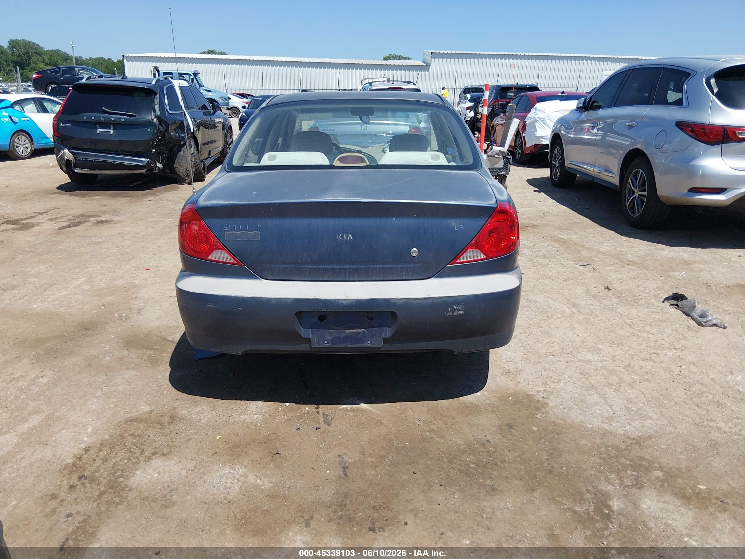 2002 Kia Spectra Ls Blue vin: KNAFB121725199647