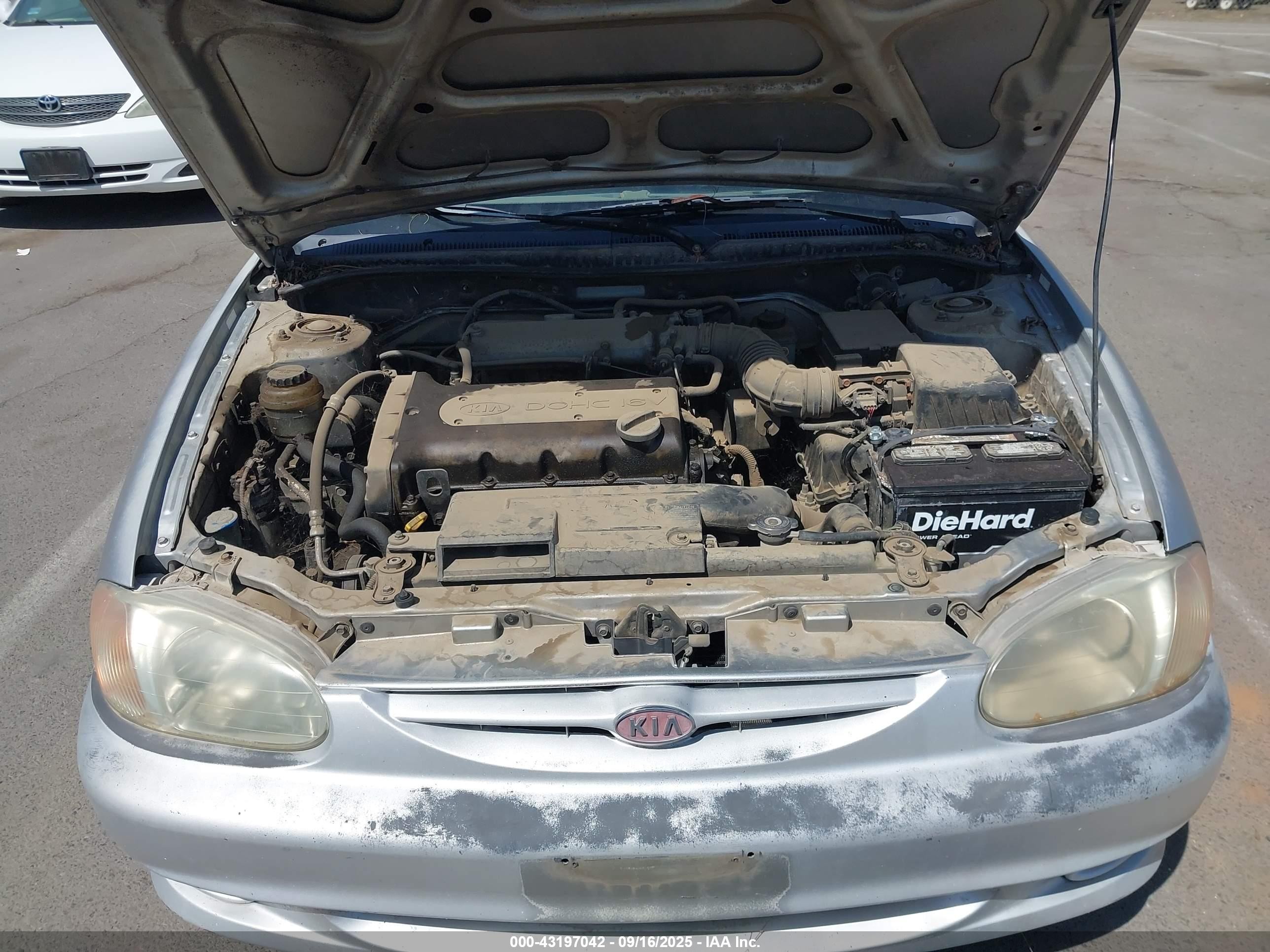 2001 Kia Sephia Ls Silver vin: KNAFB121815050162