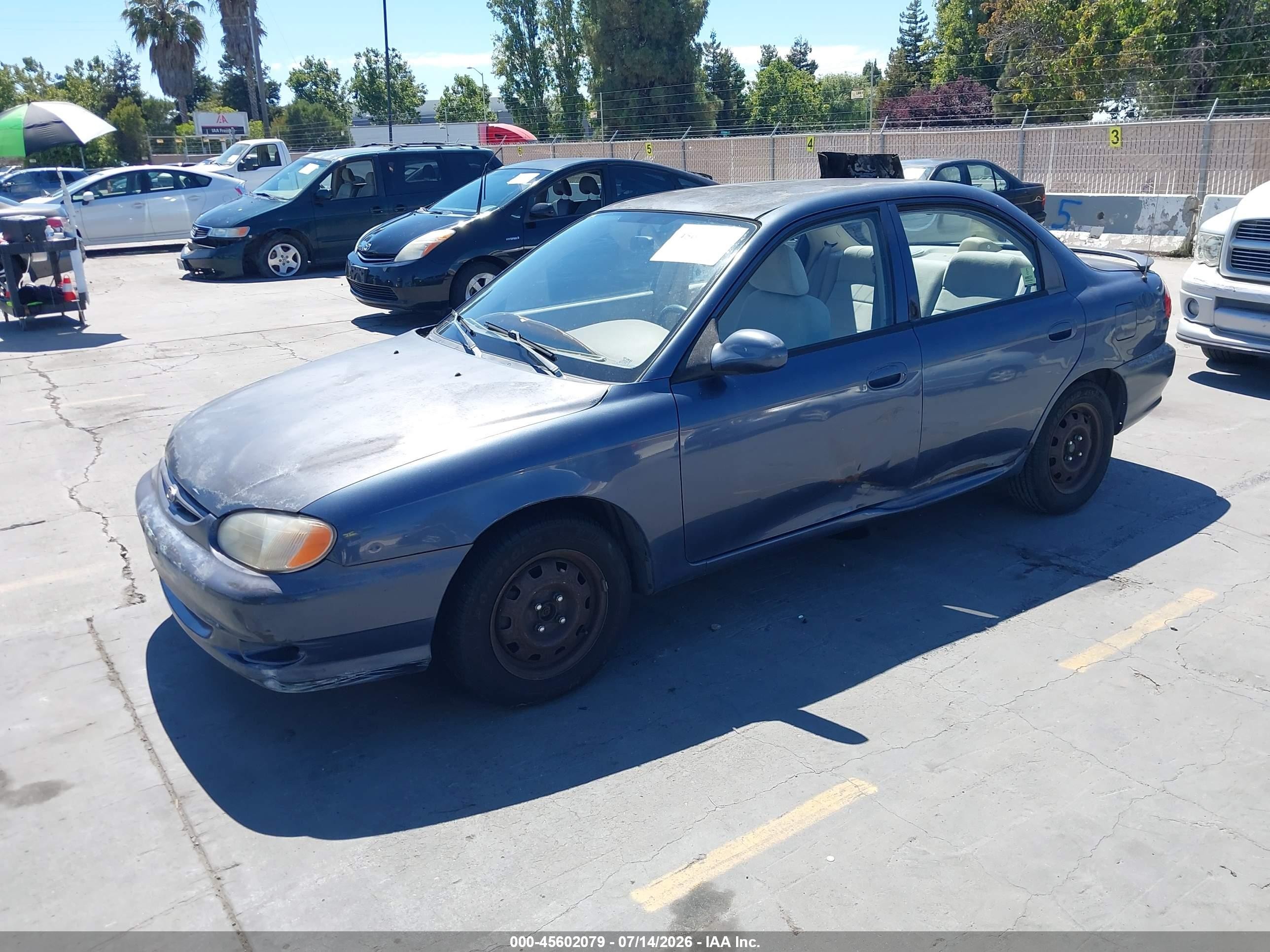 2001 Kia Sephia Ls Blue vin: KNAFB121X15080974