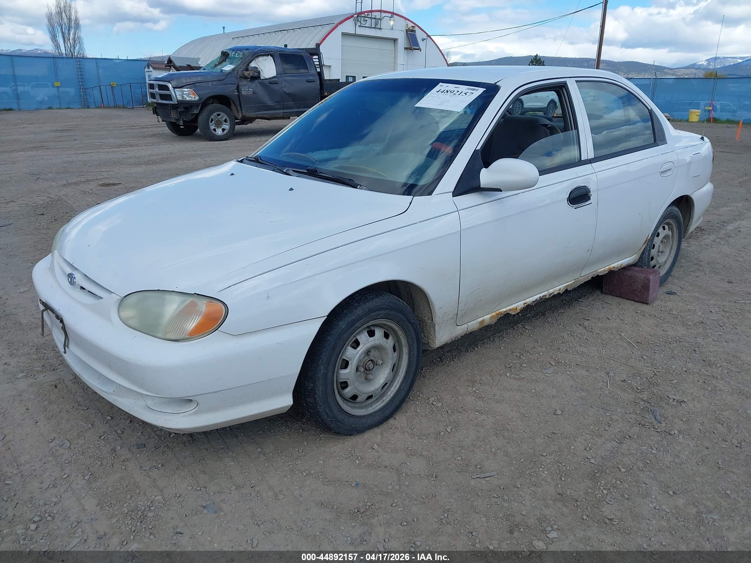 1999 Kia Sephia Ls White vin: KNAFB121XX5773598