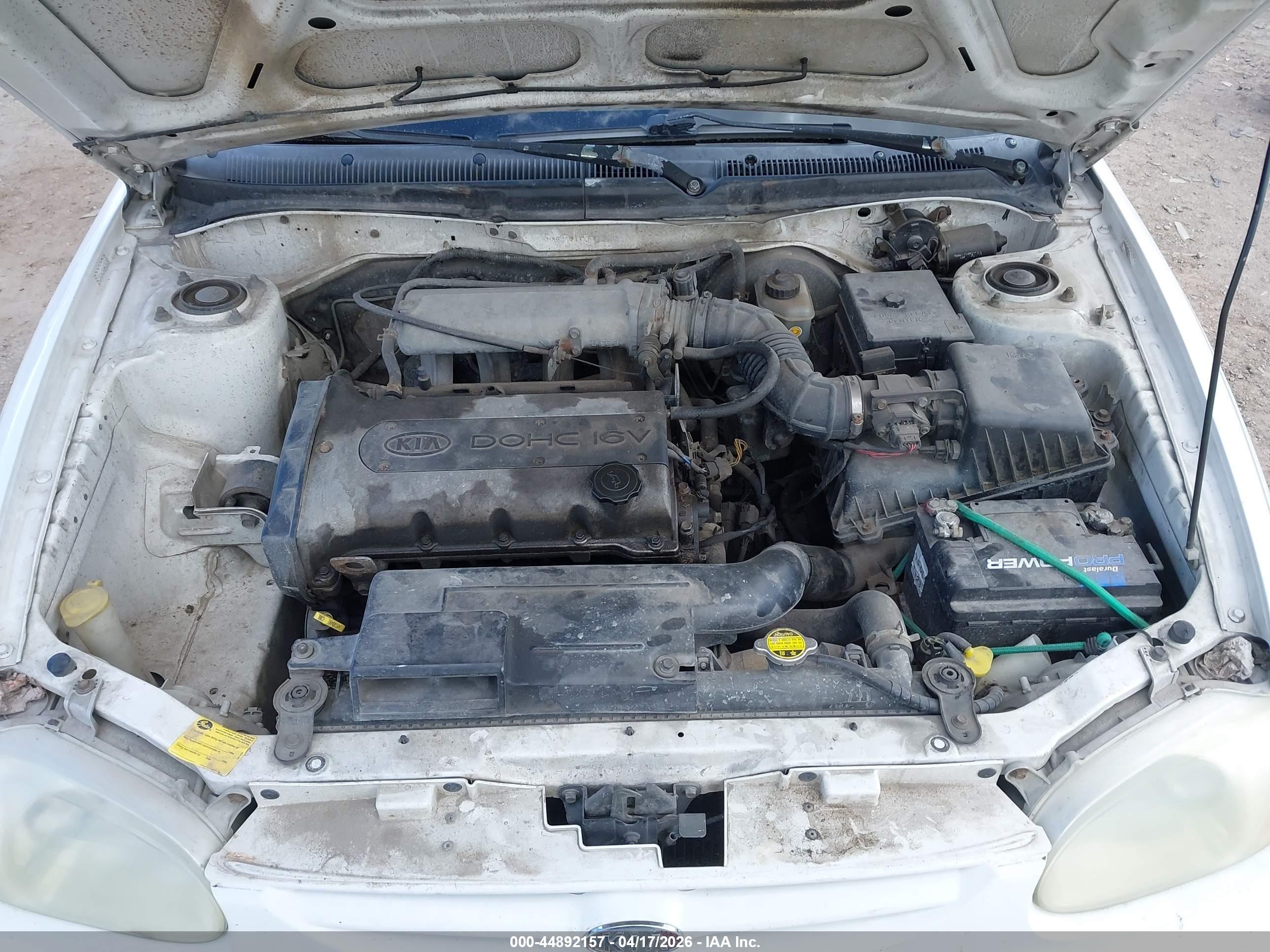 1999 Kia Sephia Ls White vin: KNAFB121XX5773598