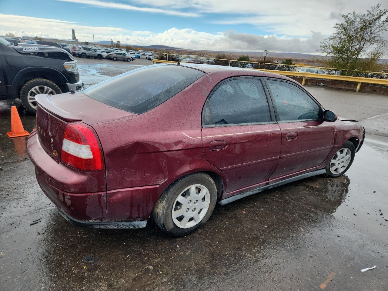 2001 Kia Spectra Gs Red vin: KNAFB161015039988