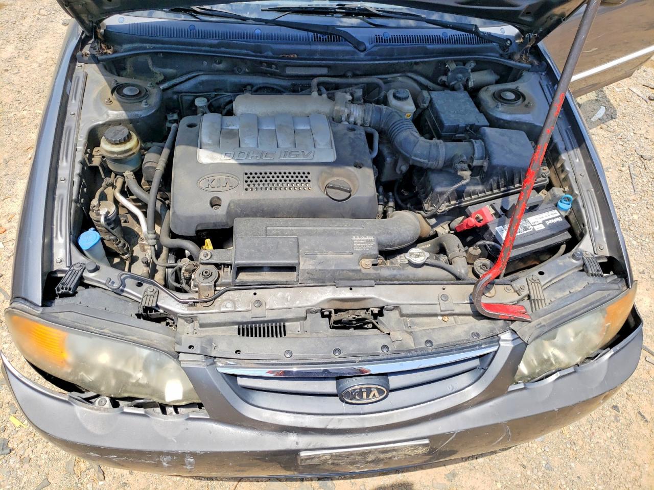 2003 Kia Spectra Gs Gray vin: KNAFB161035094959