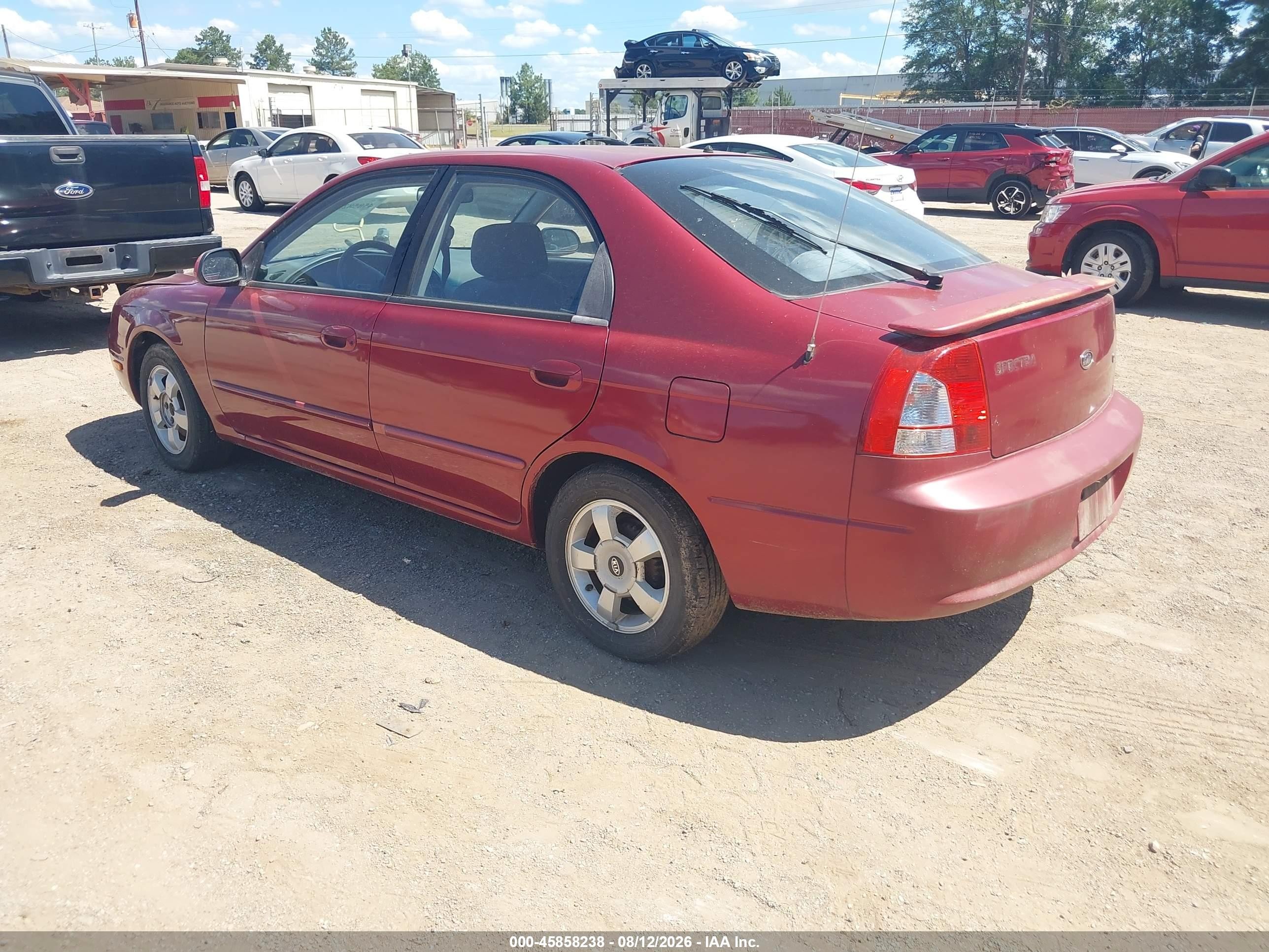 2003 Kia Spectra Gs/gsx Red vin: KNAFB161335120177