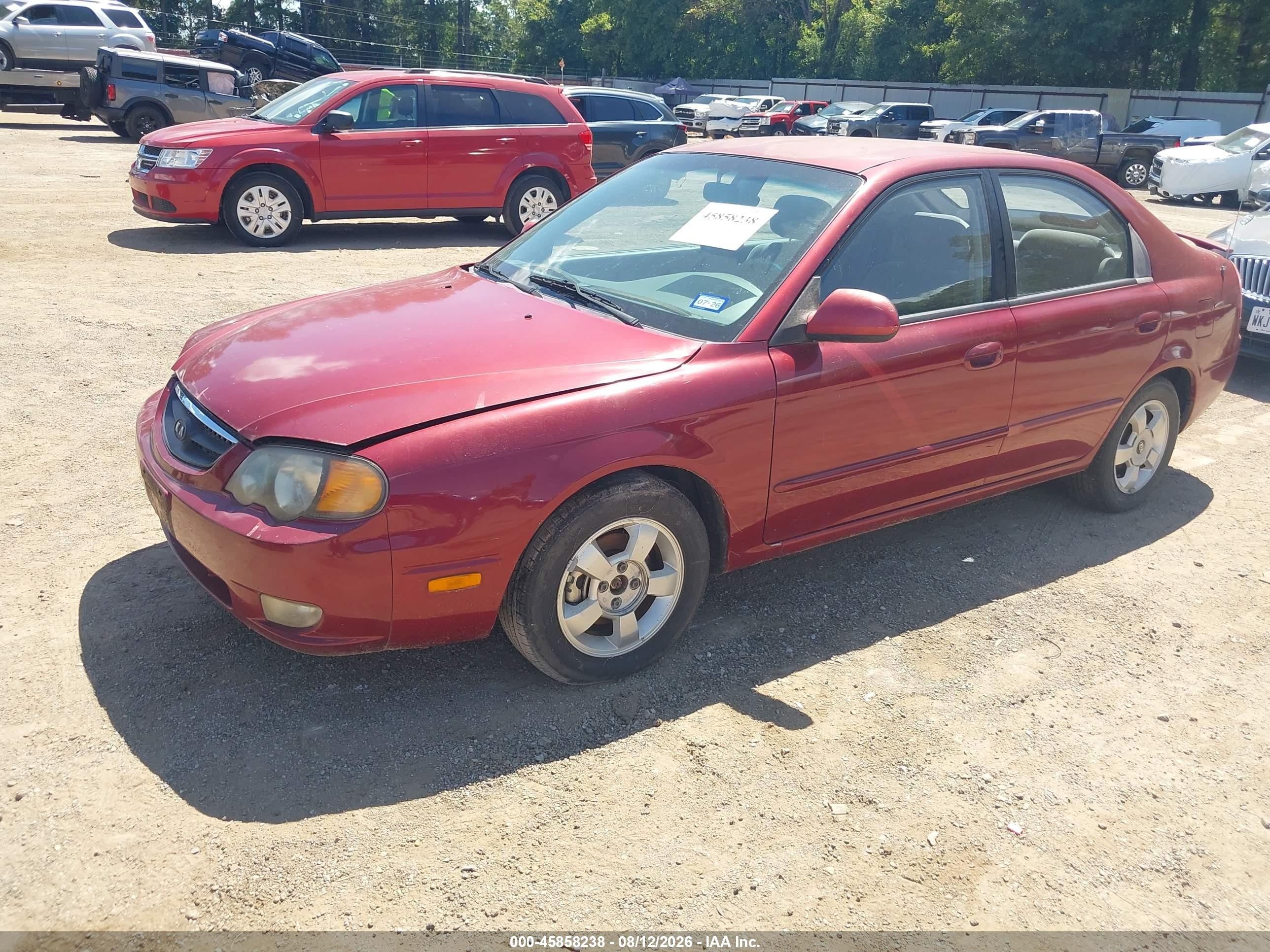 2003 Kia Spectra Gs/gsx Red vin: KNAFB161335120177