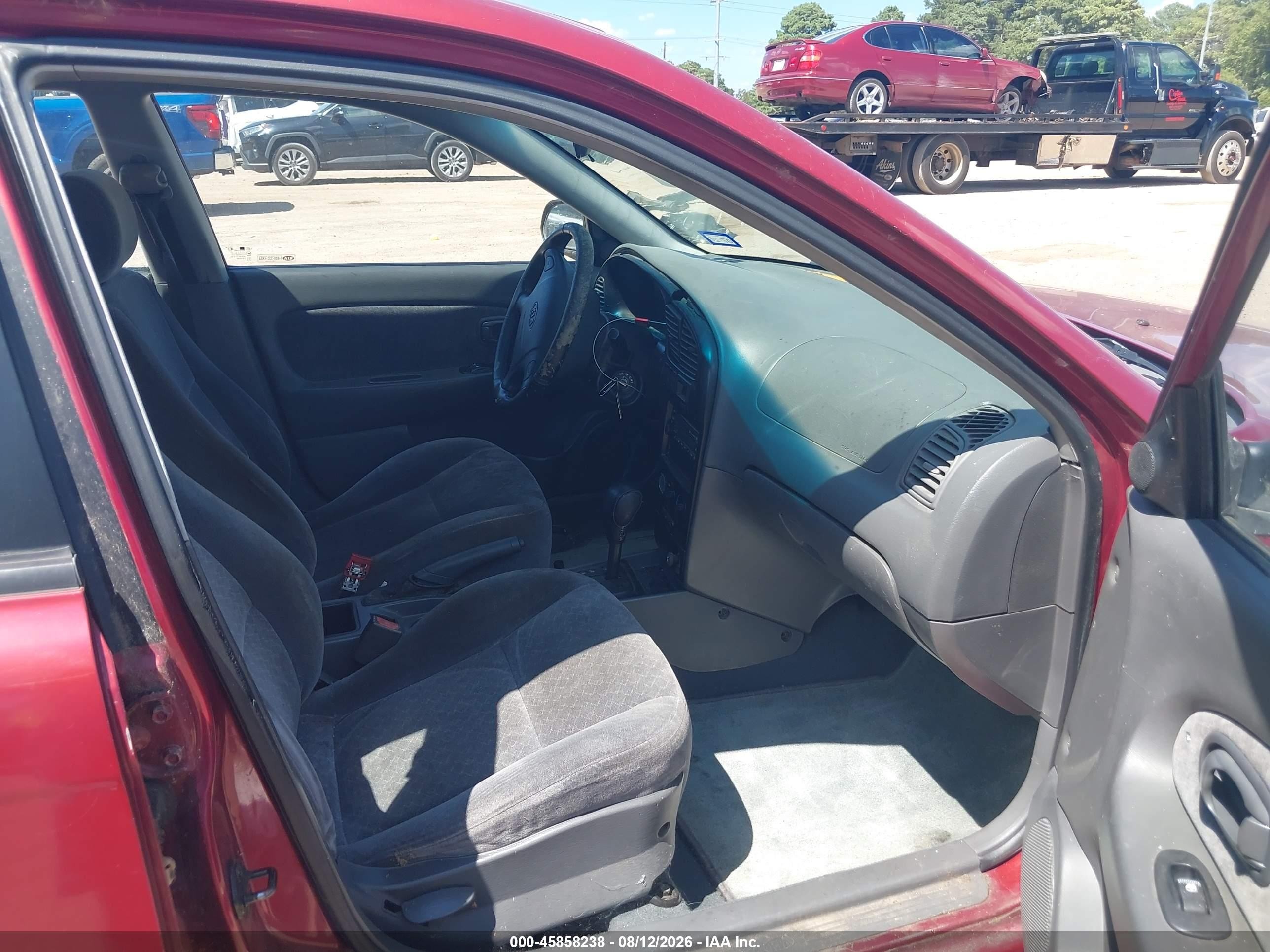 2003 Kia Spectra Gs/gsx Red vin: KNAFB161335120177