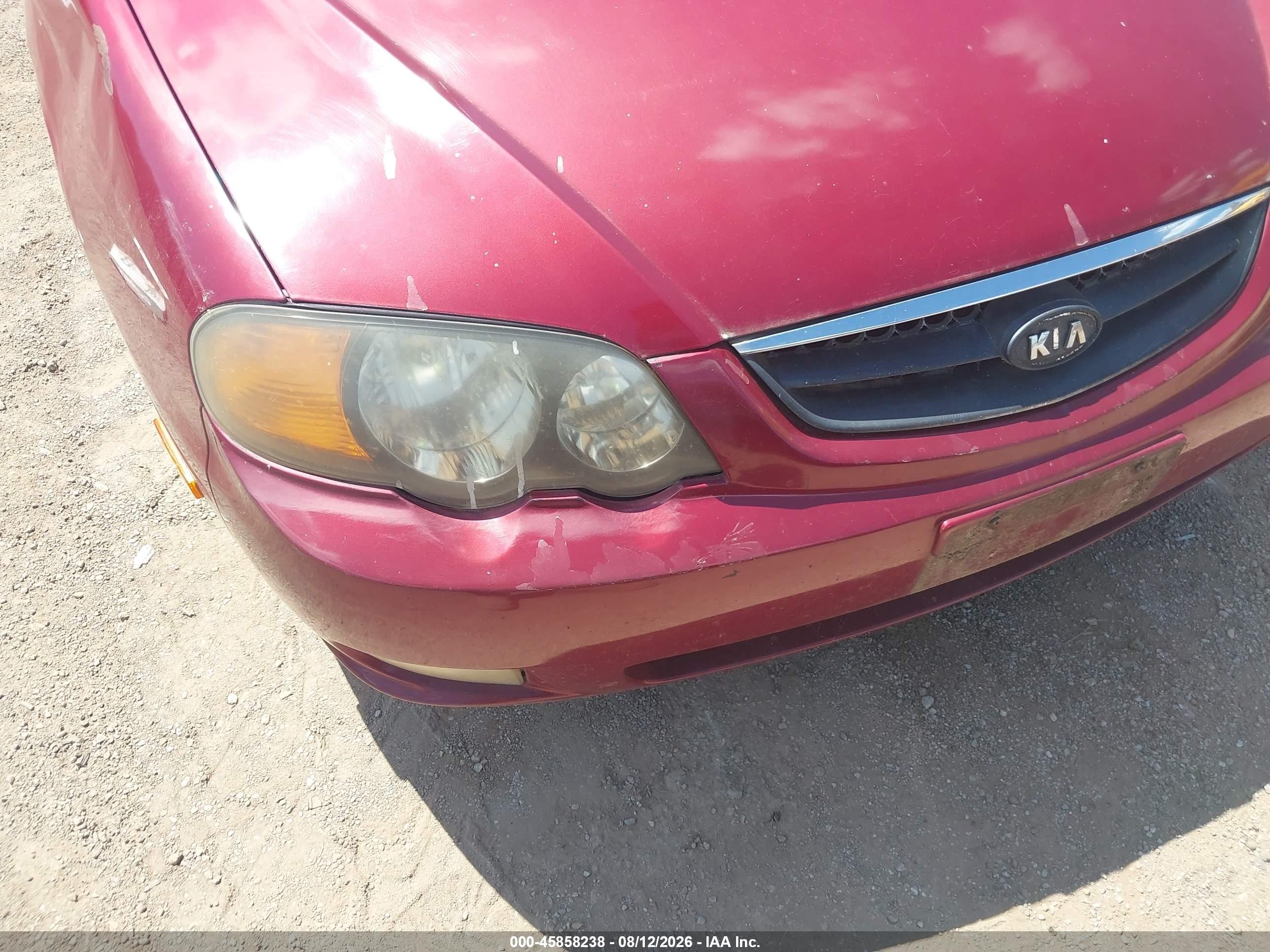 2003 Kia Spectra Gs/gsx Red vin: KNAFB161335120177