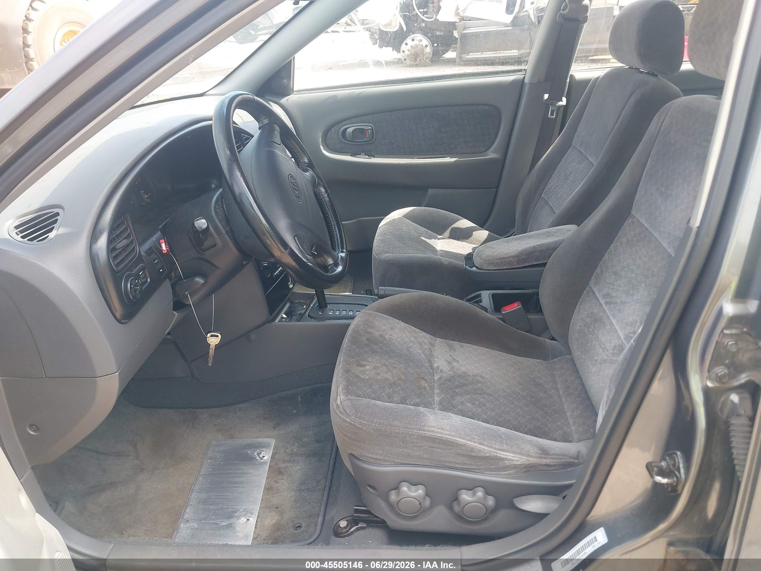 2003 Kia Spectra Gs/gsx Серый vin: KNAFB161635111456