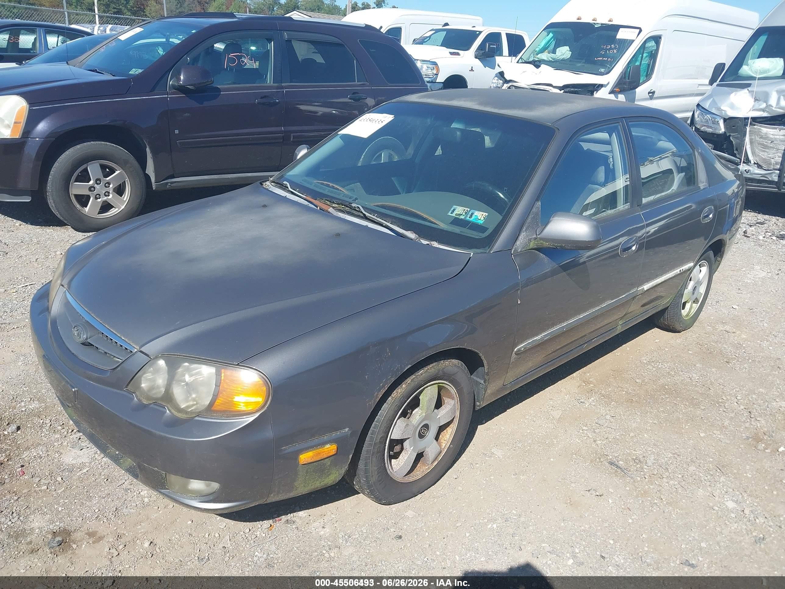 2004 Kia Spectra Gs/gsx Серый vin: KNAFB161645137508