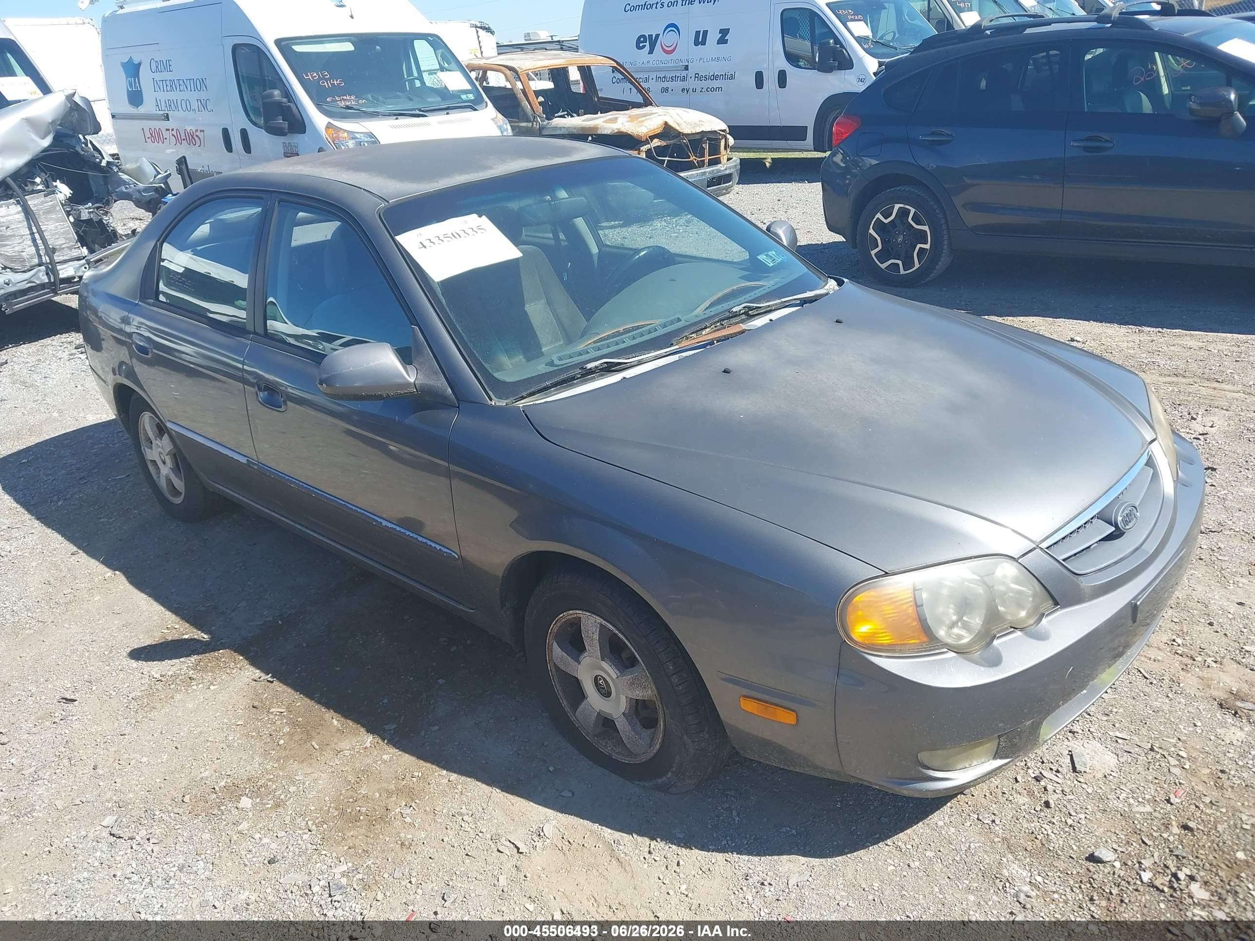 2004 Kia Spectra Gs/gsx Серый vin: KNAFB161645137508