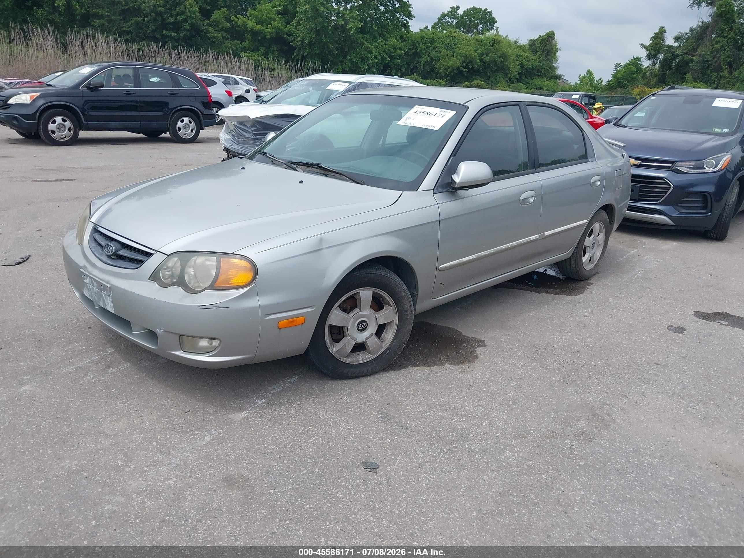 2004 Kia Spectra Gs/gsx Silver vin: KNAFB161945136871