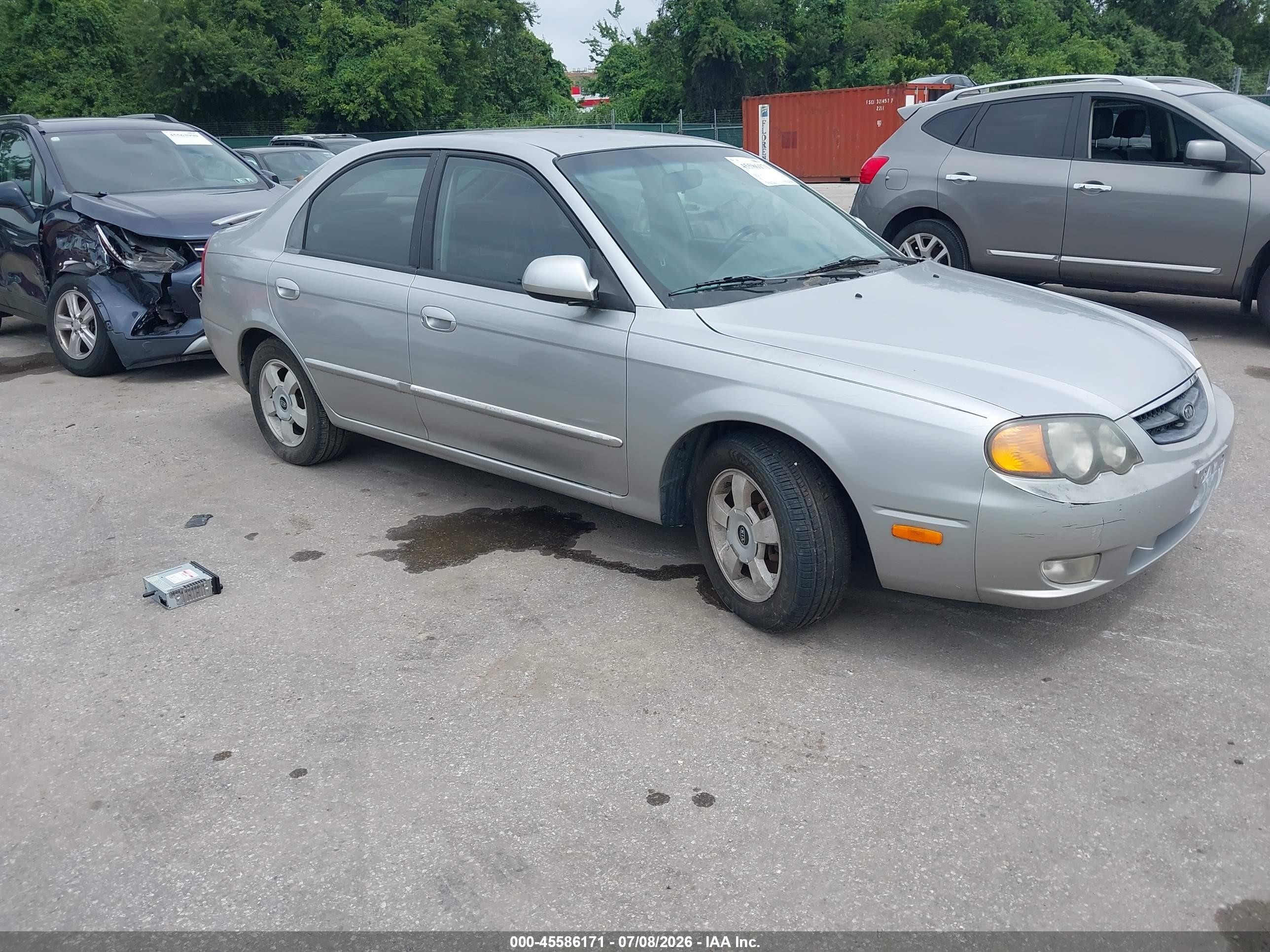 2004 Kia Spectra Gs/gsx Silver vin: KNAFB161945136871