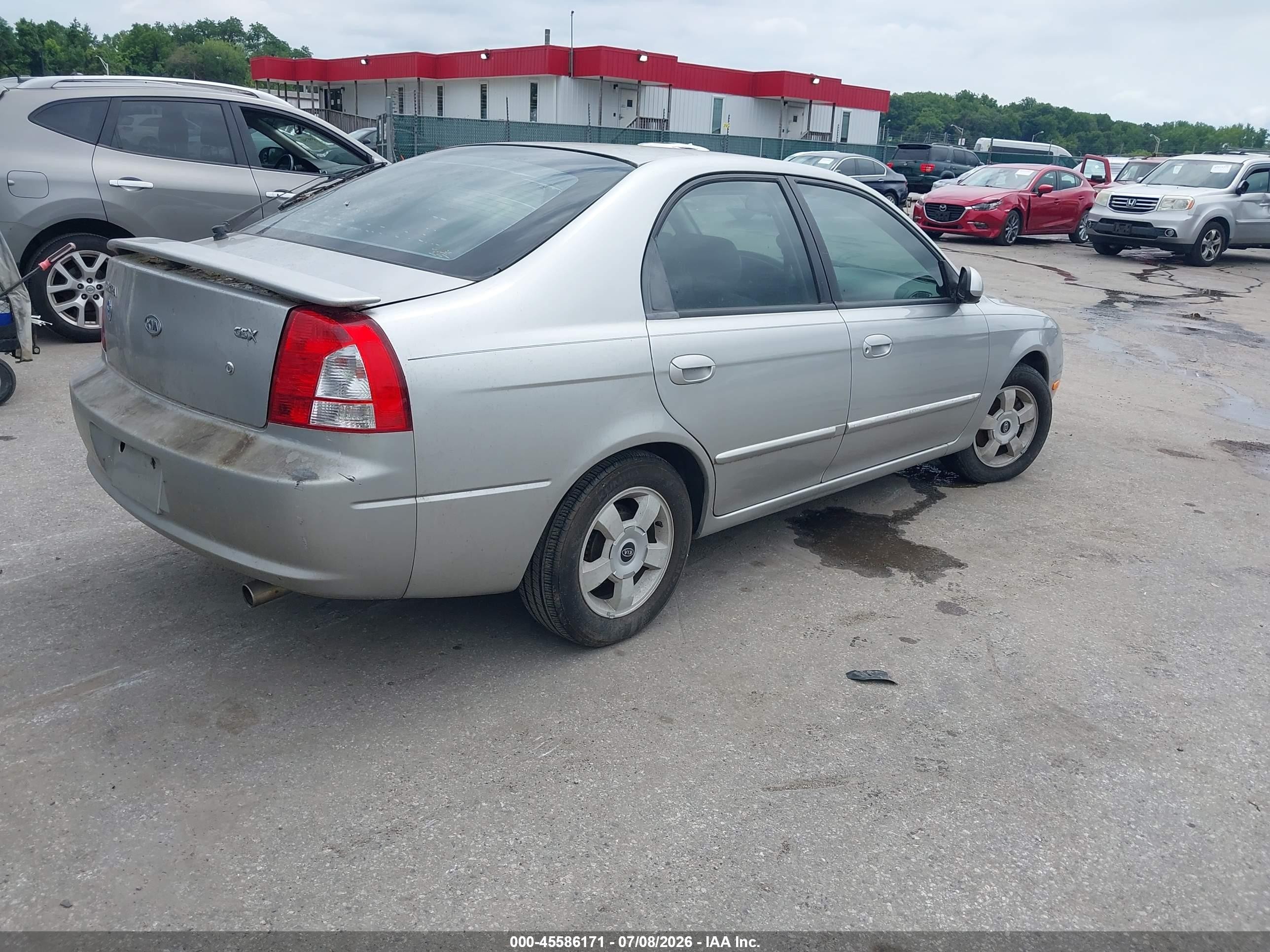 2004 Kia Spectra Gs/gsx Silver vin: KNAFB161945136871