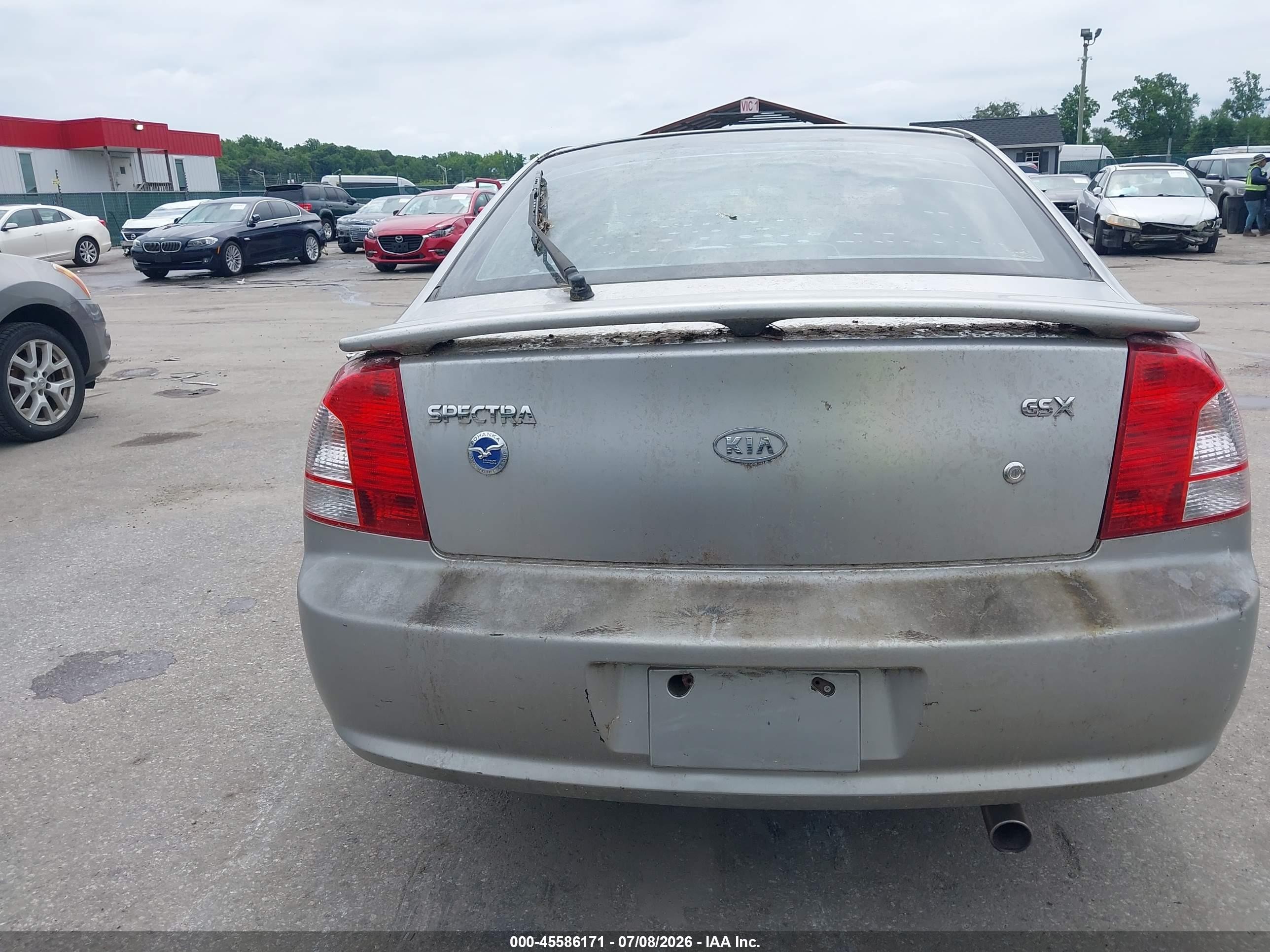 2004 Kia Spectra Gs/gsx Silver vin: KNAFB161945136871