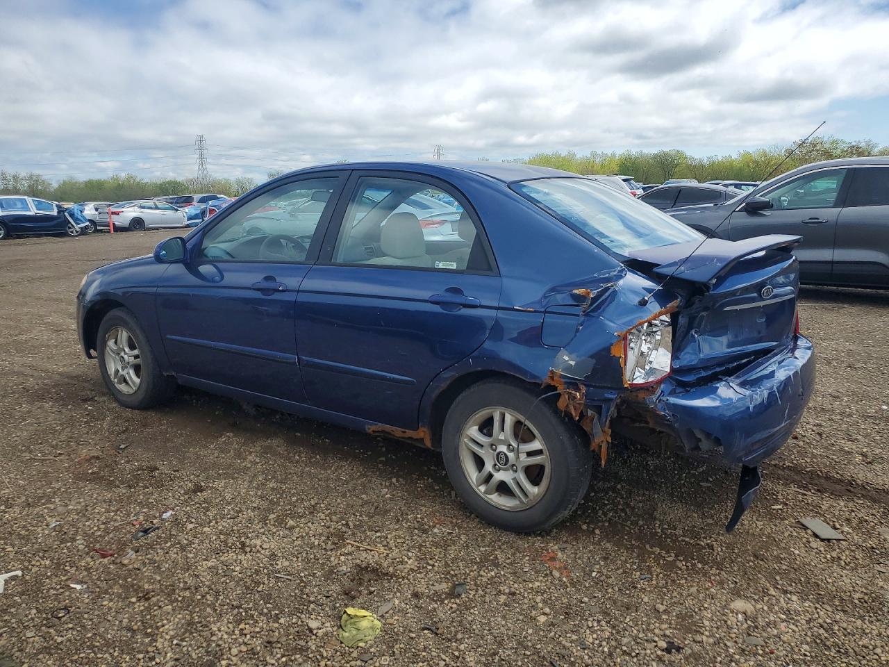 2005 Kia Spectra Lx/ex Blue vin: KNAFE121055090829