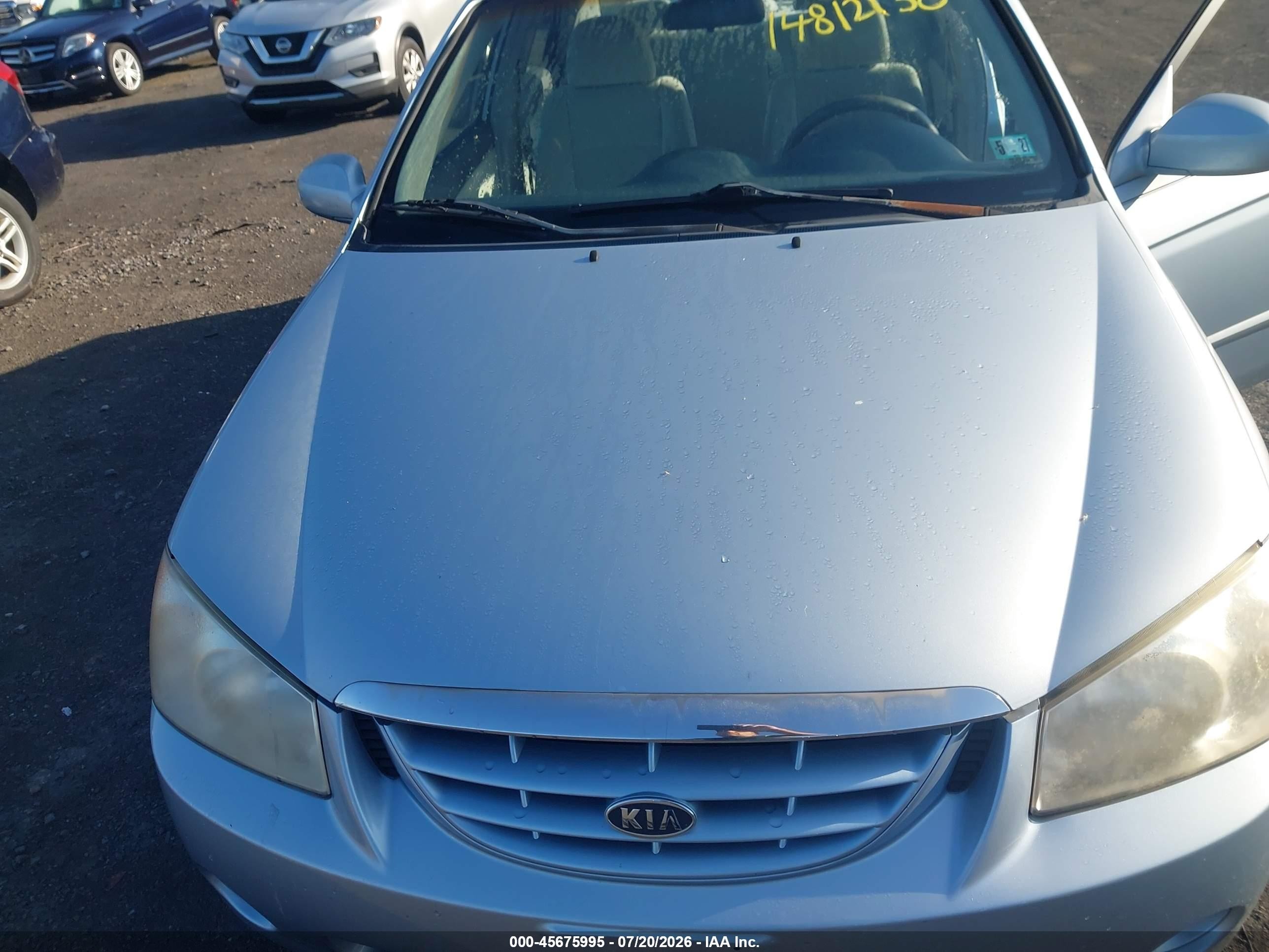 2006 Kia Spectra Ex/lx/sx Light Blue vin: KNAFE121065240486