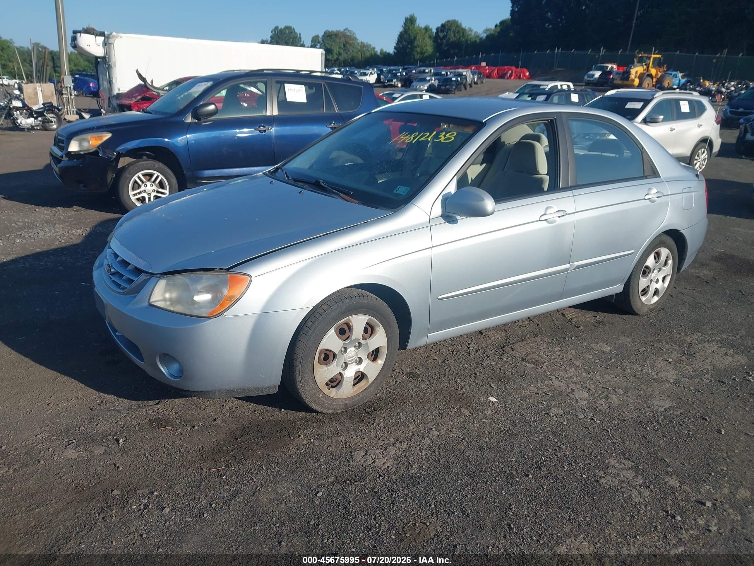2006 Kia Spectra Ex/lx/sx Light Blue vin: KNAFE121065240486