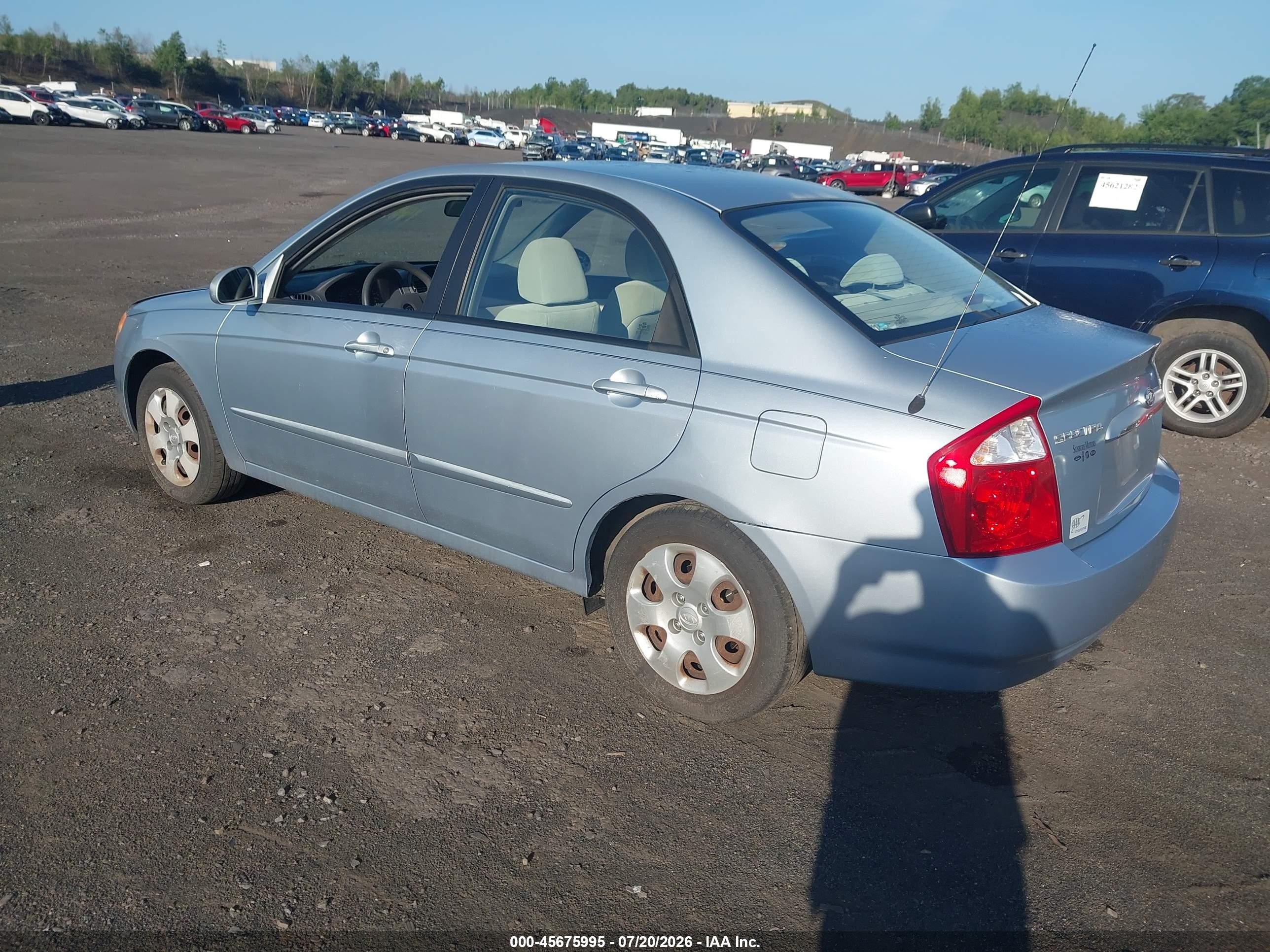 2006 Kia Spectra Ex/lx/sx Light Blue vin: KNAFE121065240486