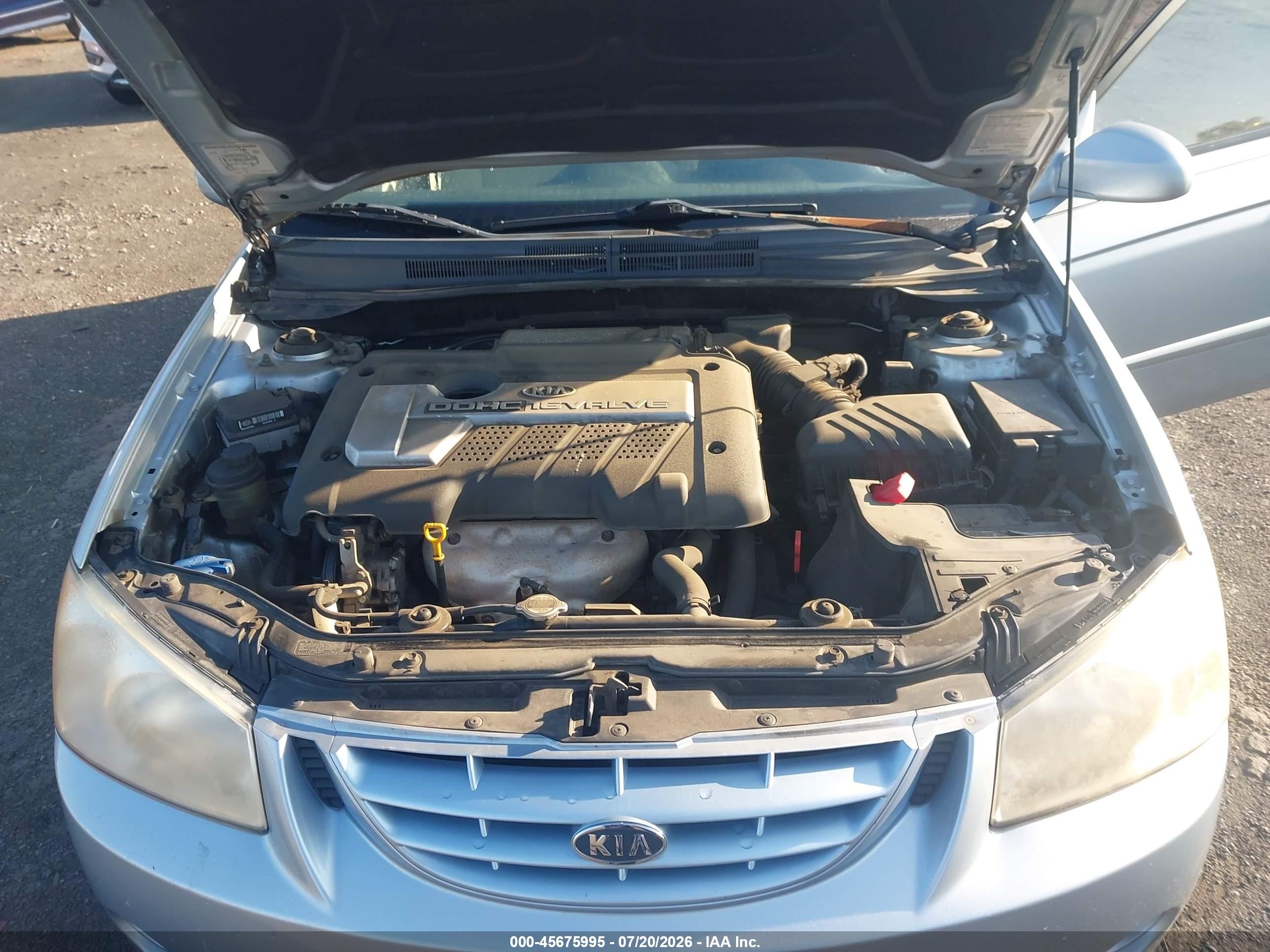 2006 Kia Spectra Ex/lx/sx Light Blue vin: KNAFE121065240486