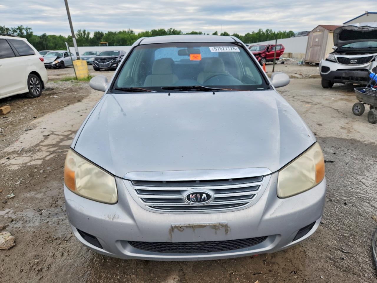 2007 Kia Spectra Lx Серебряный vin: KNAFE121075386288
