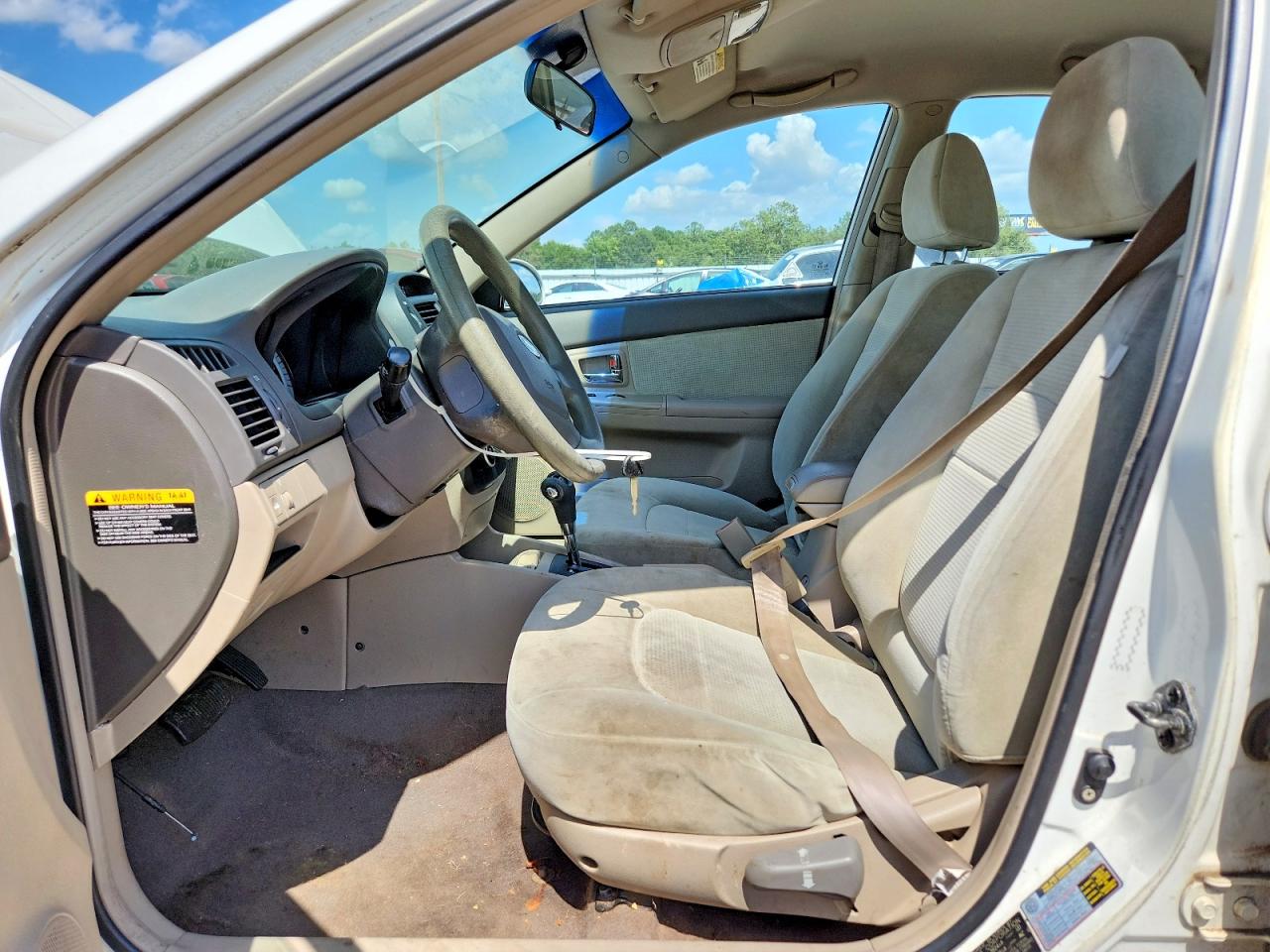 2007 Kia Spectra Lx White vin: KNAFE121075434355