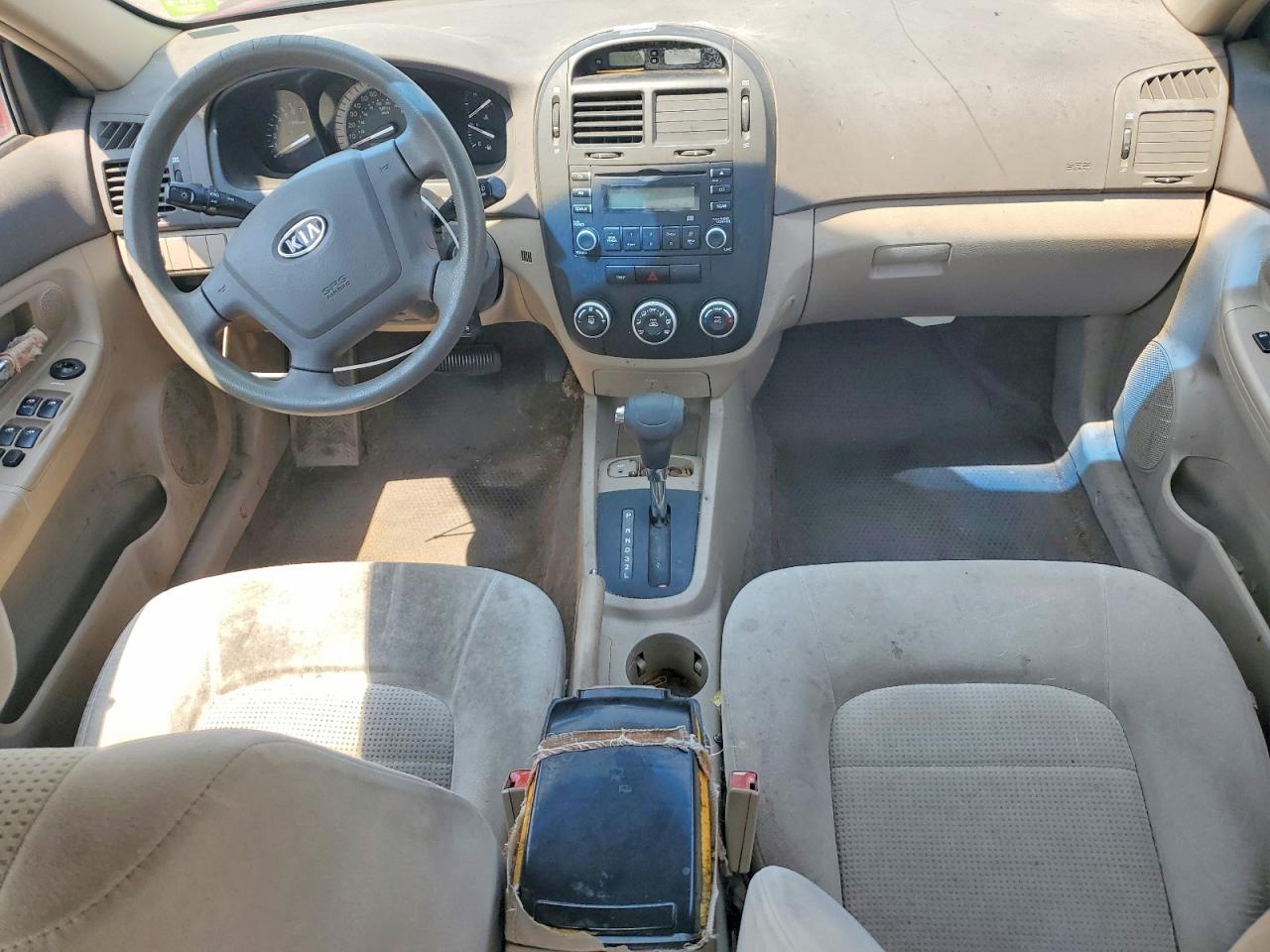 2007 Kia Spectra Lx Red vin: KNAFE121075438695