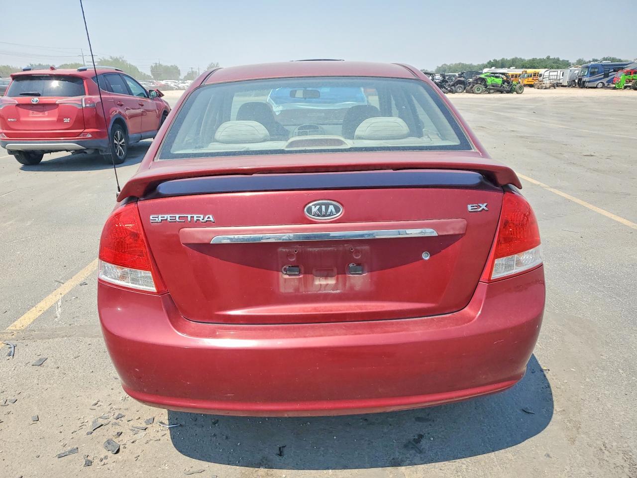 2007 Kia Spectra Lx Red vin: KNAFE121075438695