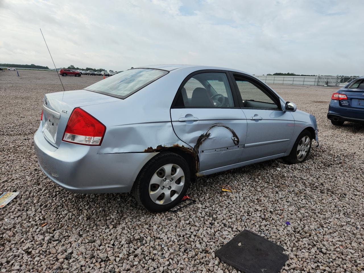 2007 Kia Spectra Lx Blue vin: KNAFE121075448949