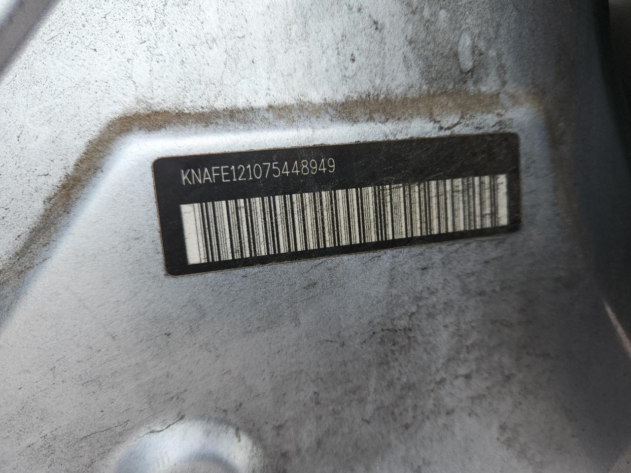 2007 Kia Spectra Lx Blue vin: KNAFE121075448949