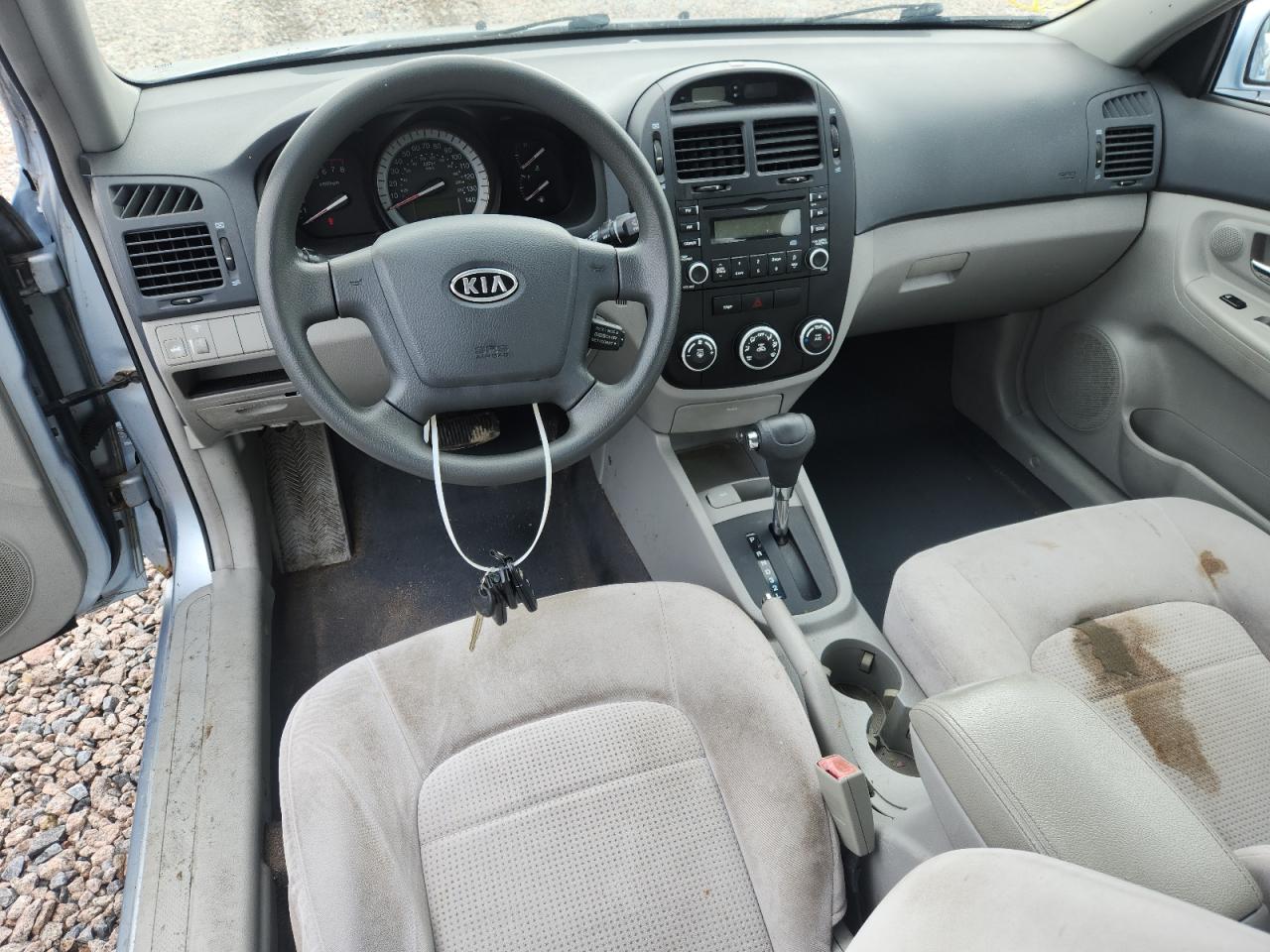 2007 Kia Spectra Lx Blue vin: KNAFE121075448949