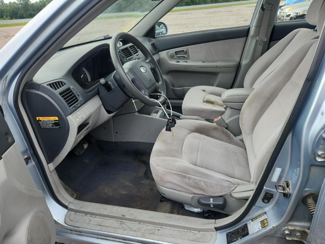 2007 Kia Spectra Lx Blue vin: KNAFE121075448949