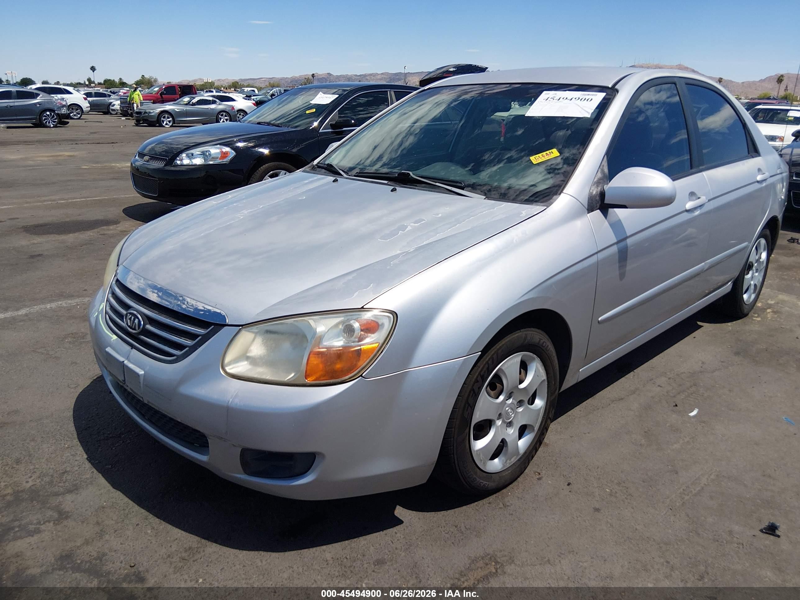 2008 Kia Spectra Ex Silver vin: KNAFE121085495738