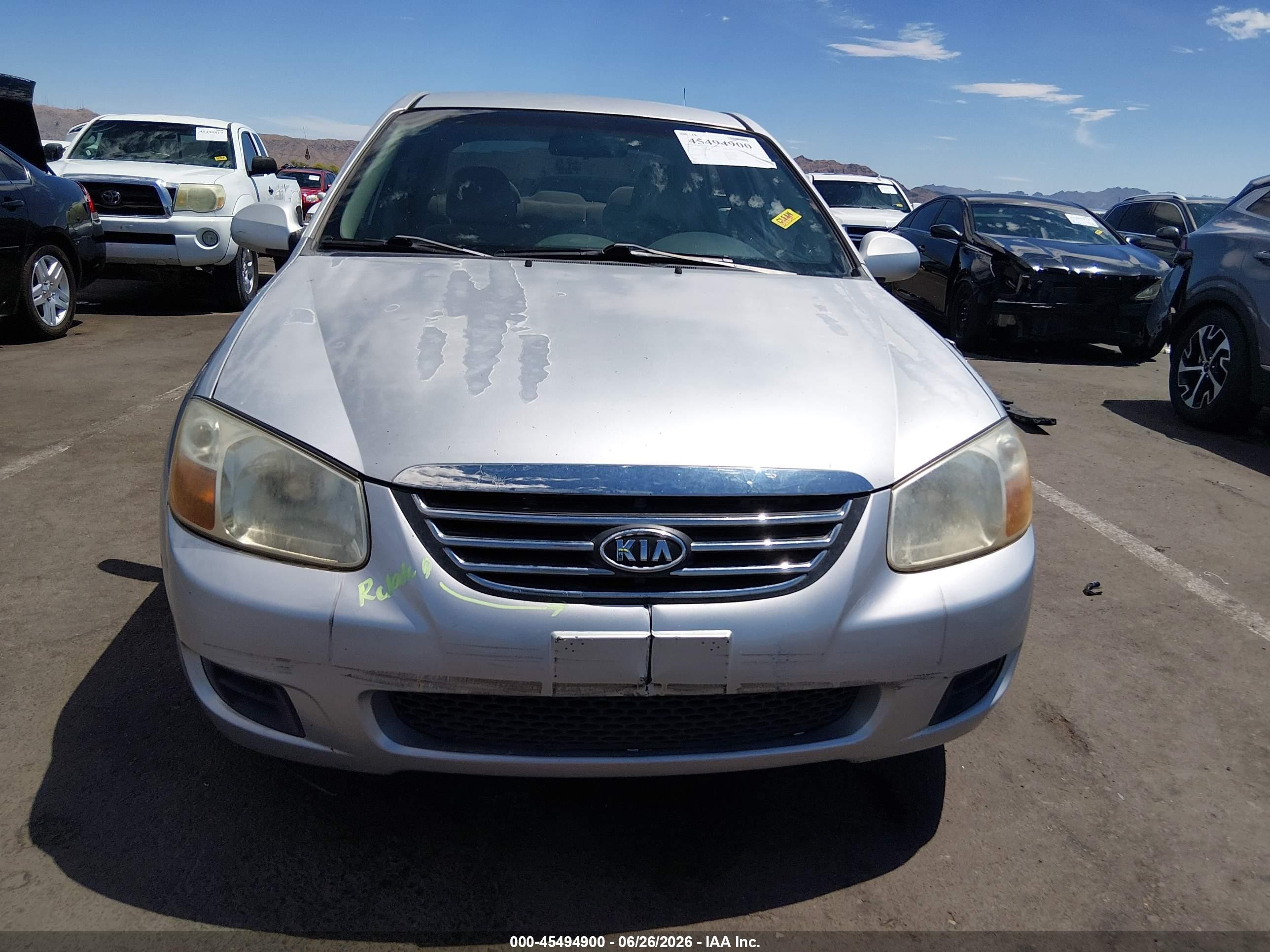 2008 Kia Spectra Ex Silver vin: KNAFE121085495738