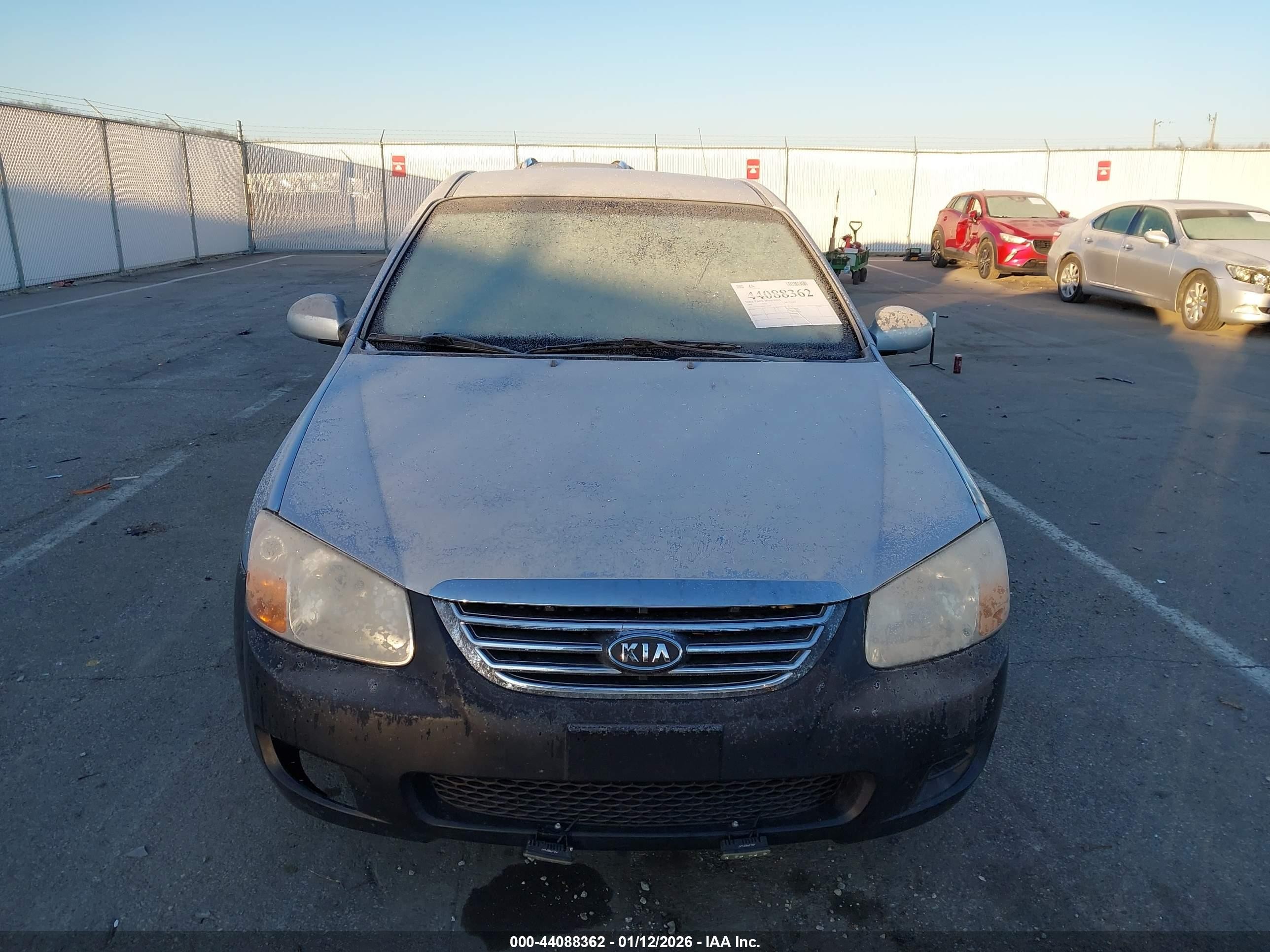 2008 Kia Spectra Lx Silver vin: KNAFE121085536143