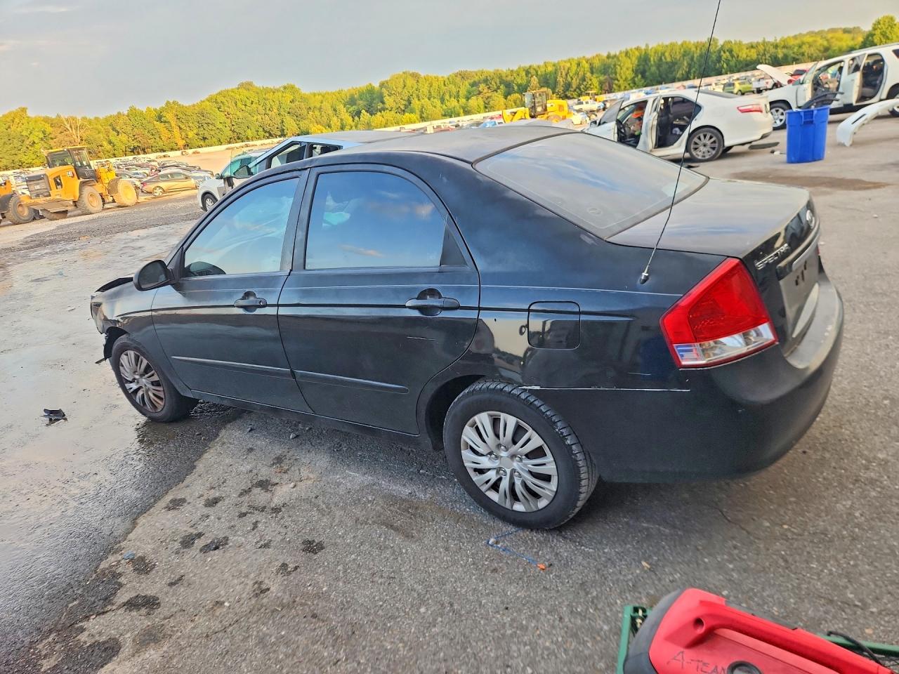 2008 Kia Spectra Lx Black vin: KNAFE121085544081