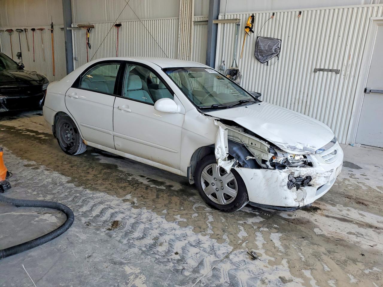 2006 Kia Spectra Ex White vin: KNAFE121165351807
