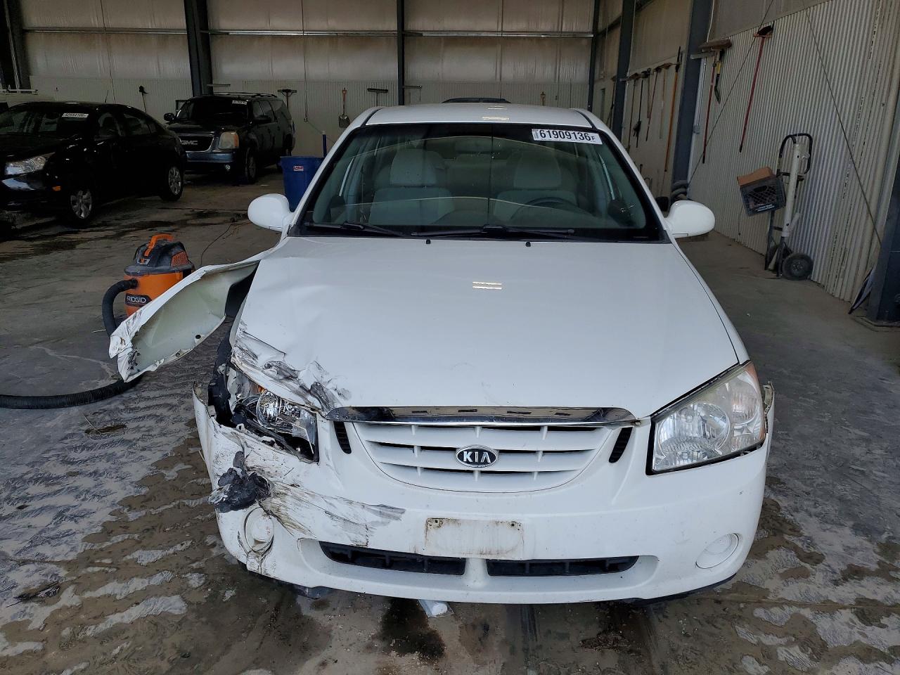 2006 Kia Spectra Ex White vin: KNAFE121165351807