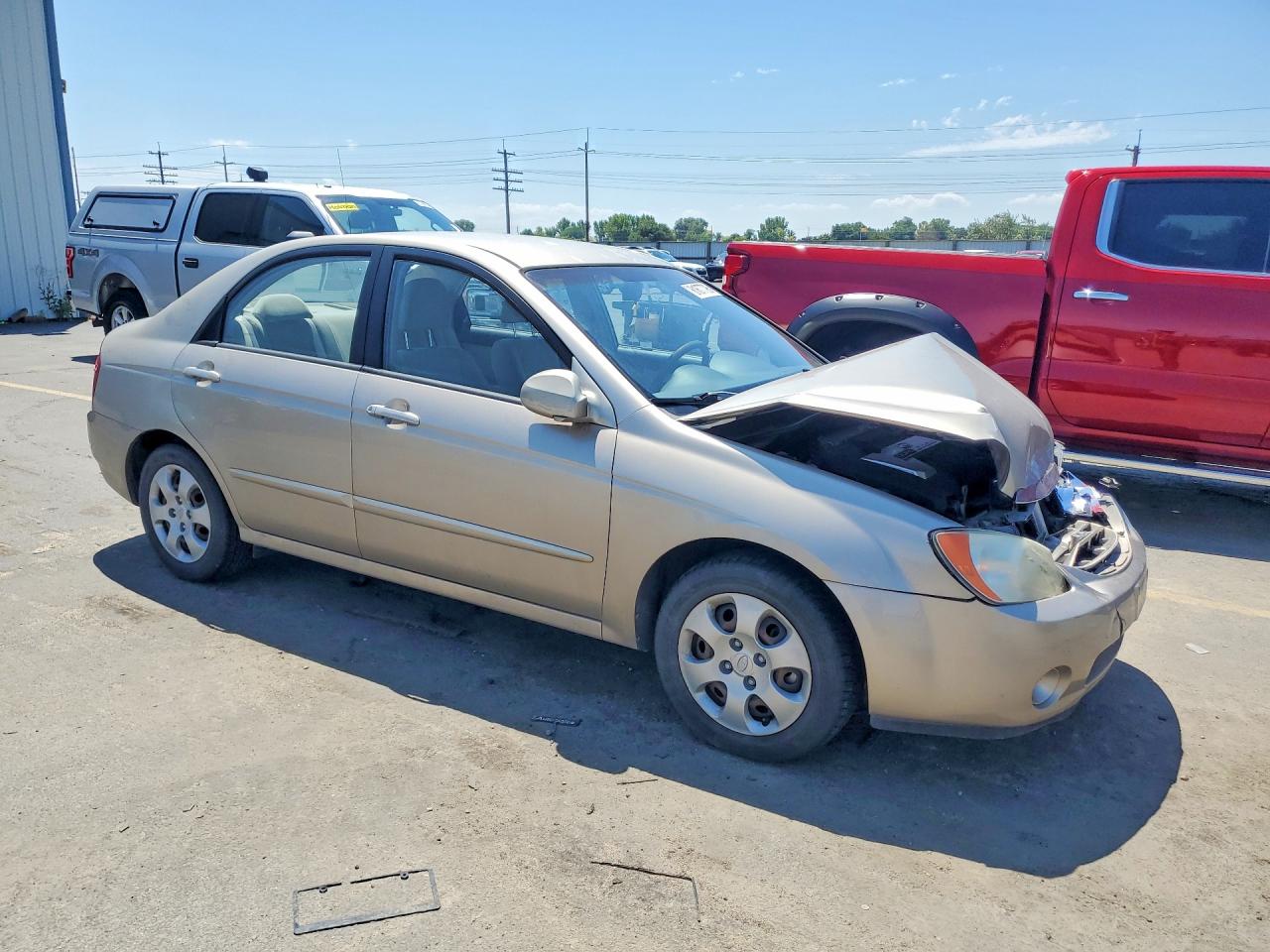 2006 Kia Spectra Ex Tan vin: KNAFE121165364539