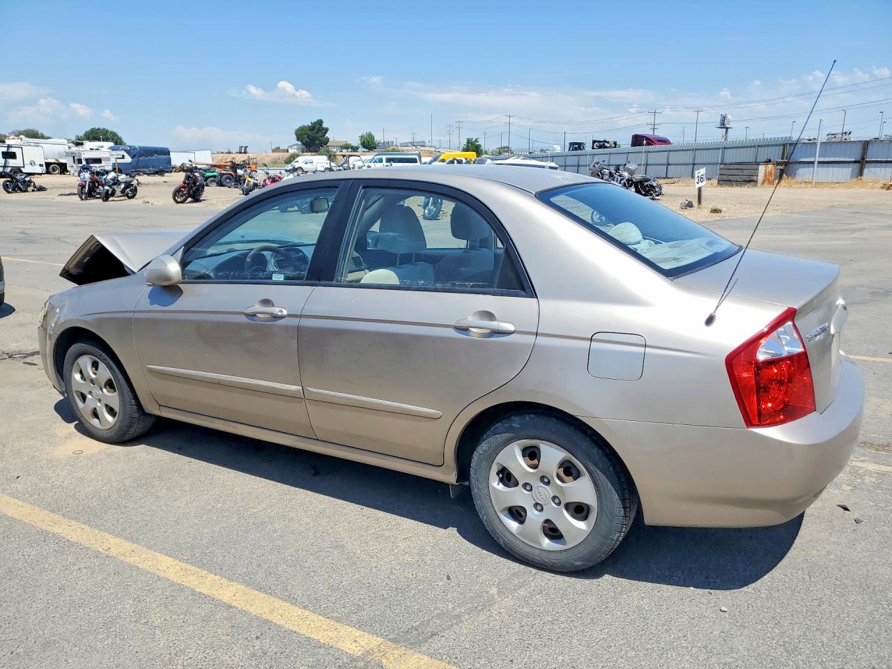 2006 Kia Spectra Ex Tan vin: KNAFE121165364539
