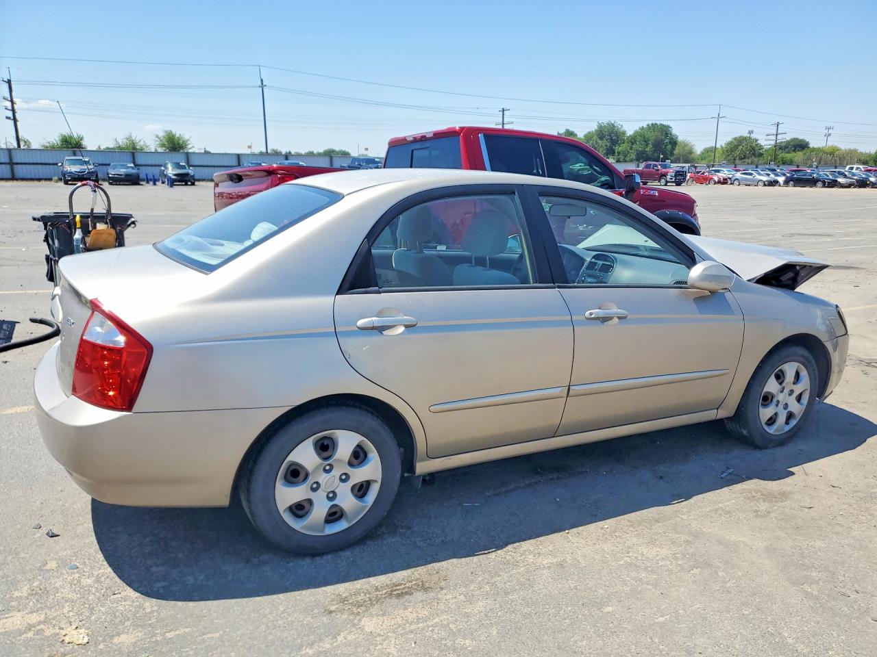 2006 Kia Spectra Ex Tan vin: KNAFE121165364539