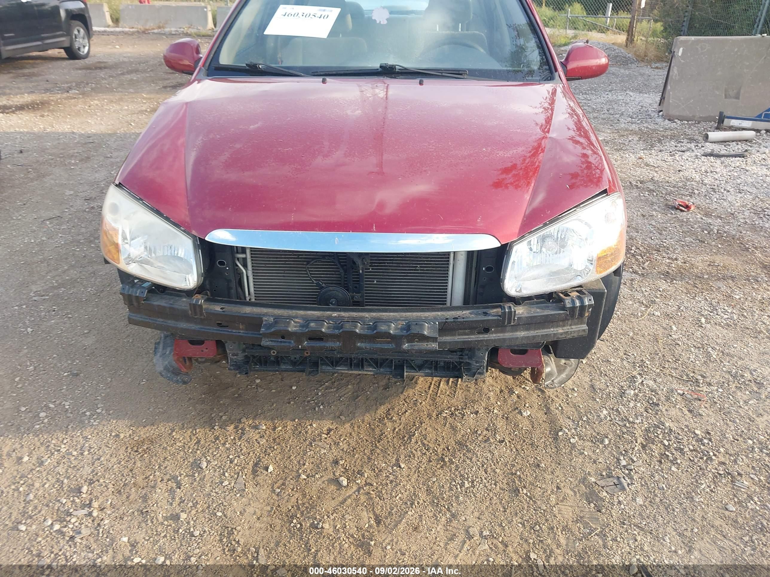 2008 Kia Spectra Ex Red vin: KNAFE121185541710