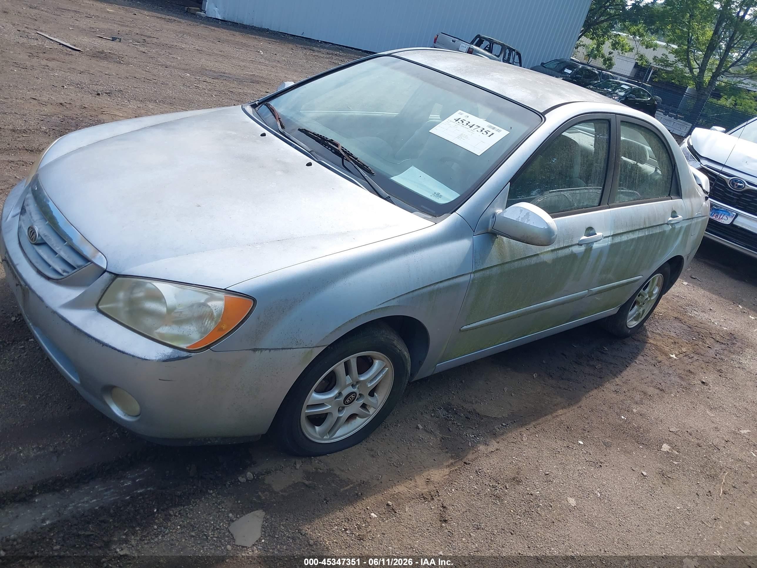2005 Kia Spectra Ex/lx/sx Серебряный vin: KNAFE121355092106