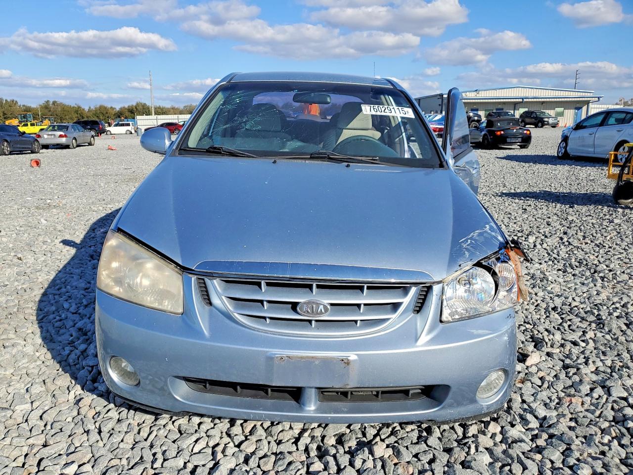 2005 Kia Spectra Lx Синий vin: KNAFE121355132913