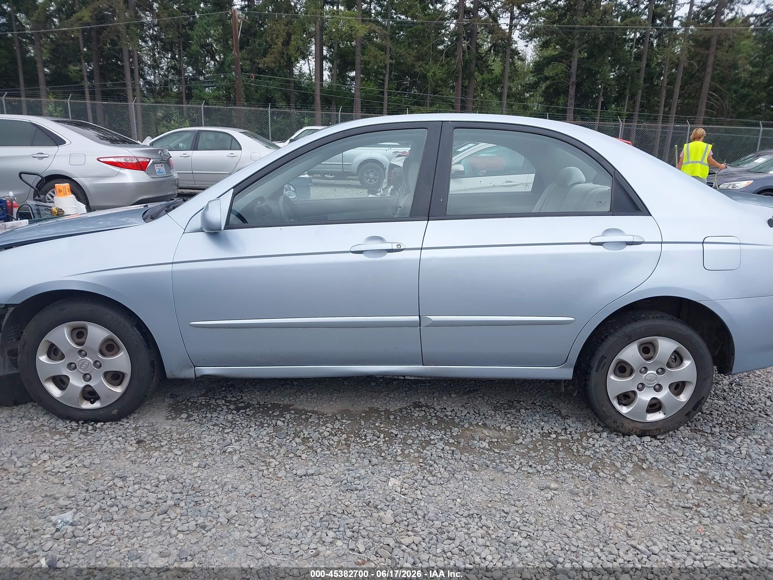 2006 Kia Spectra Ex/lx/sx Light Blue vin: KNAFE121365314354